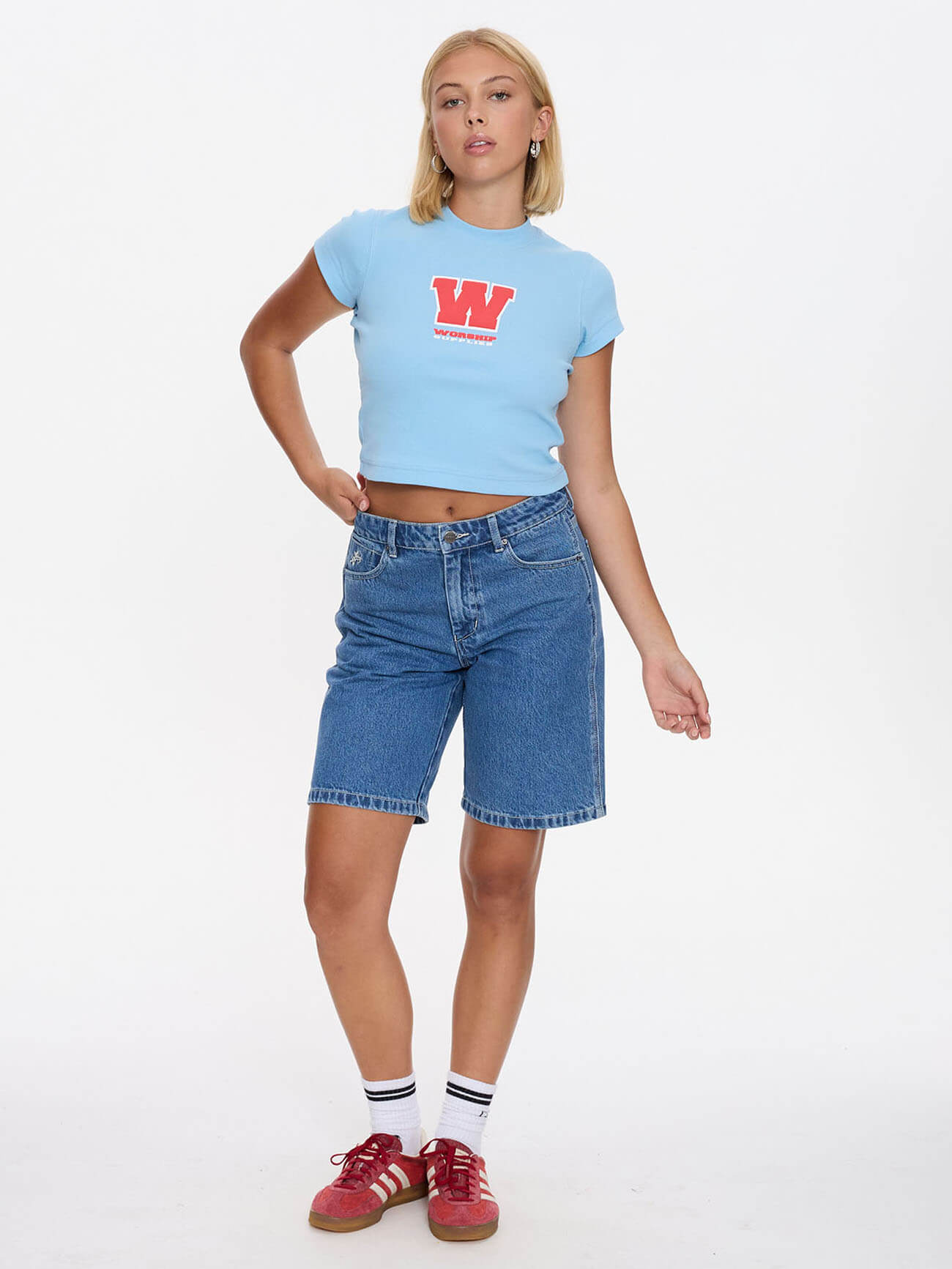 Belter Teeny Tee - Willow Blue 4