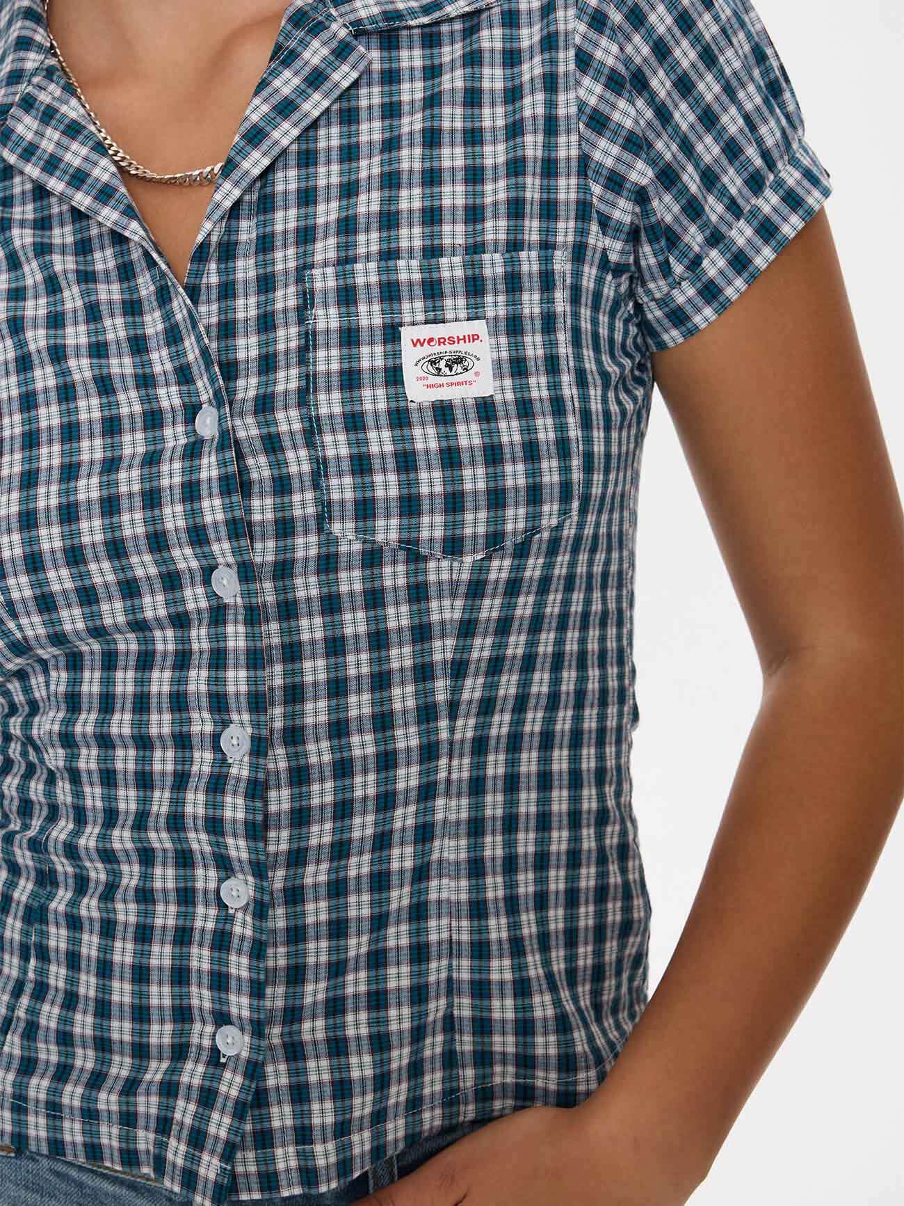 Checkmate Baby Short Sleeve Shirt - Blue 4