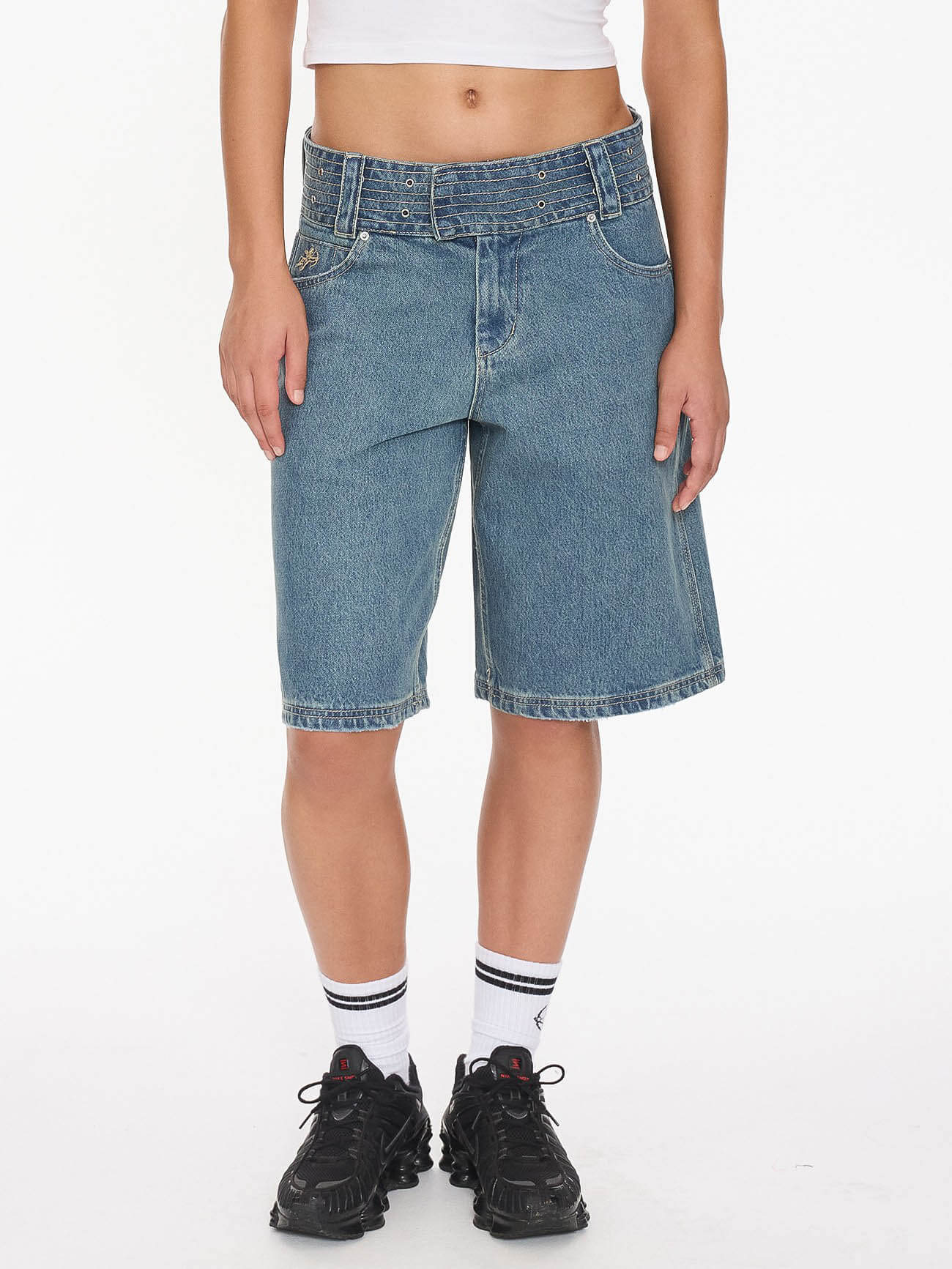 Naughtie Baggy Short - Rogue Blue 4