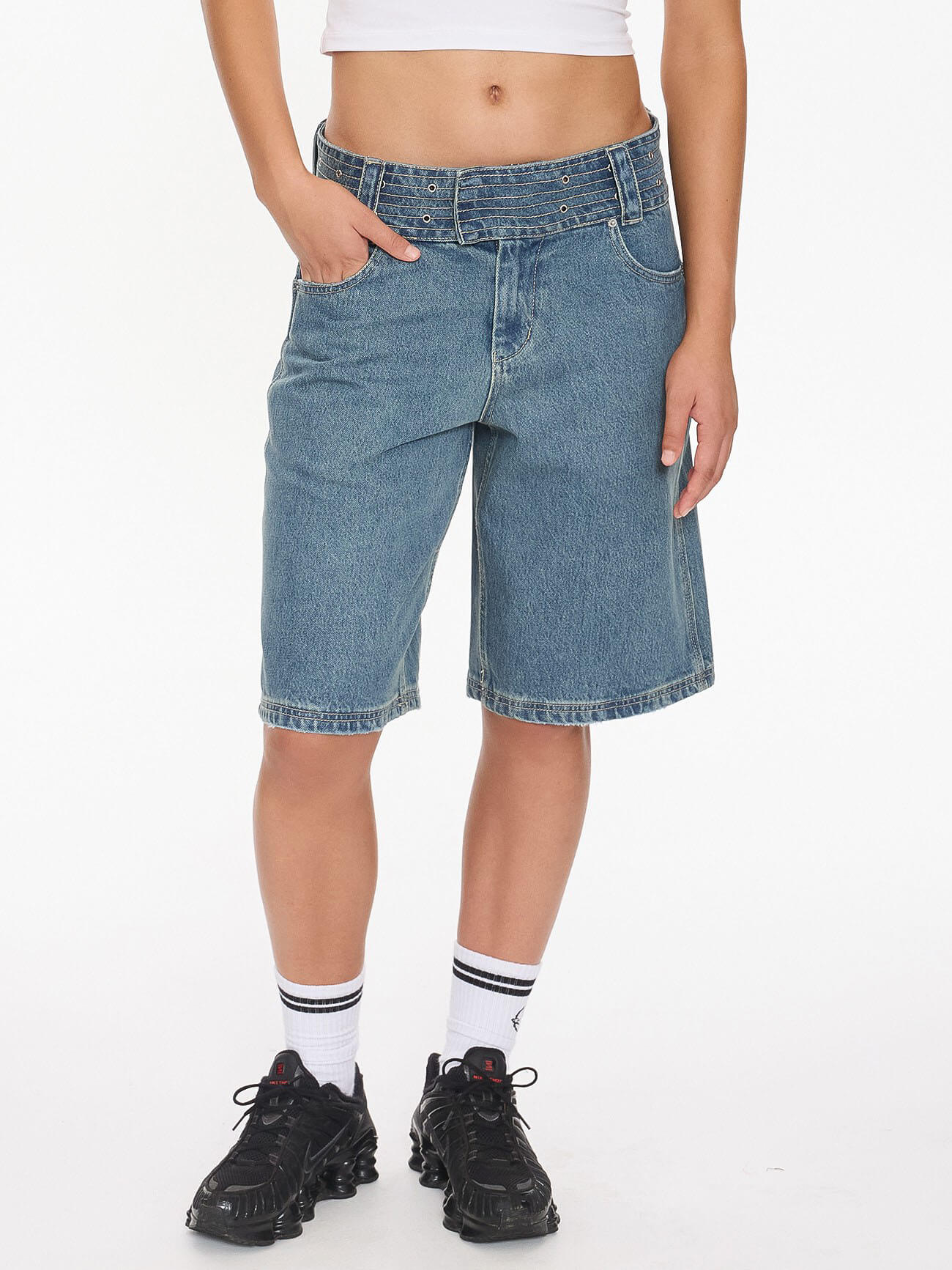 Naughtie Baggy Short - Rogue Blue 4