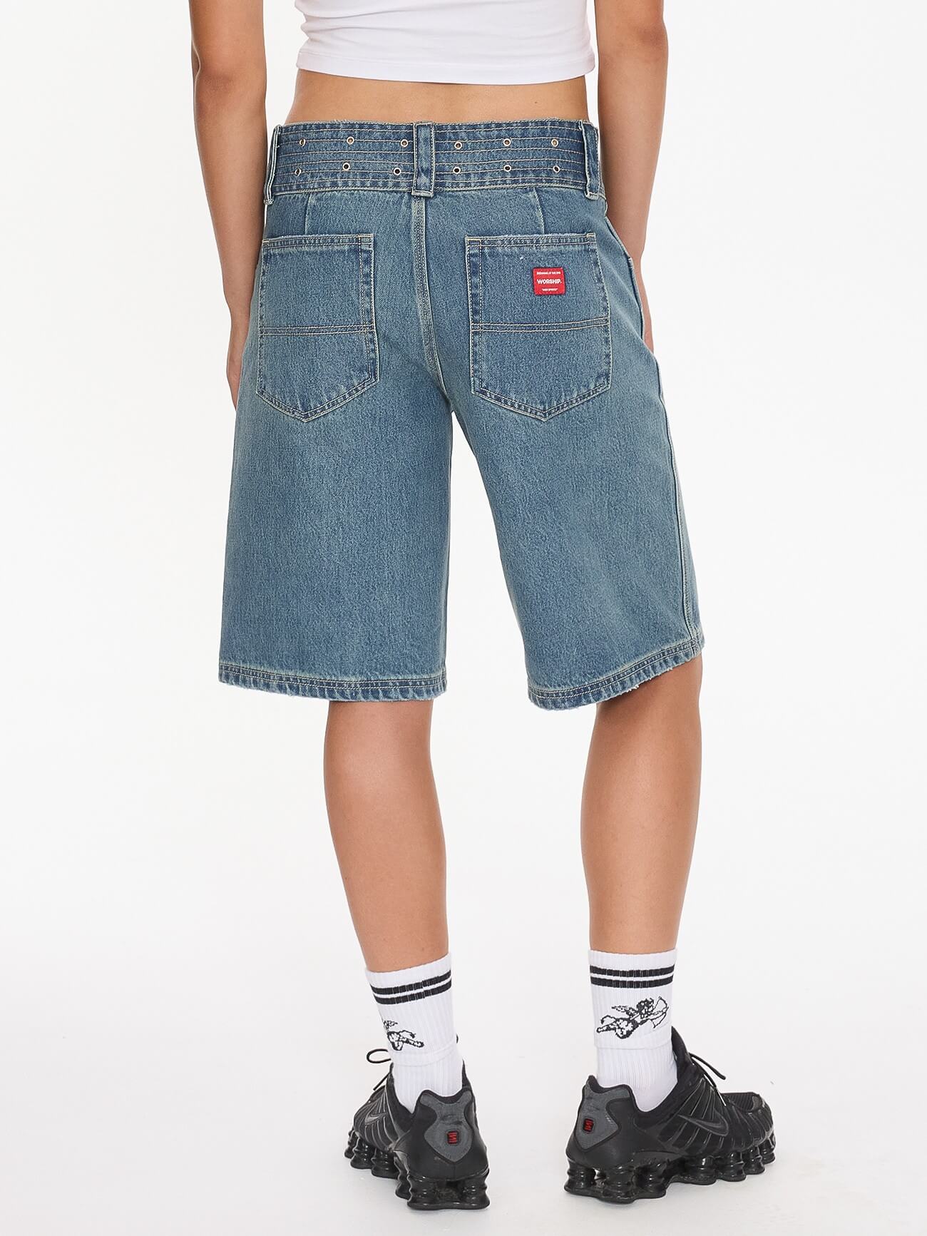 Naughtie Baggy Short - Rogue Blue 4