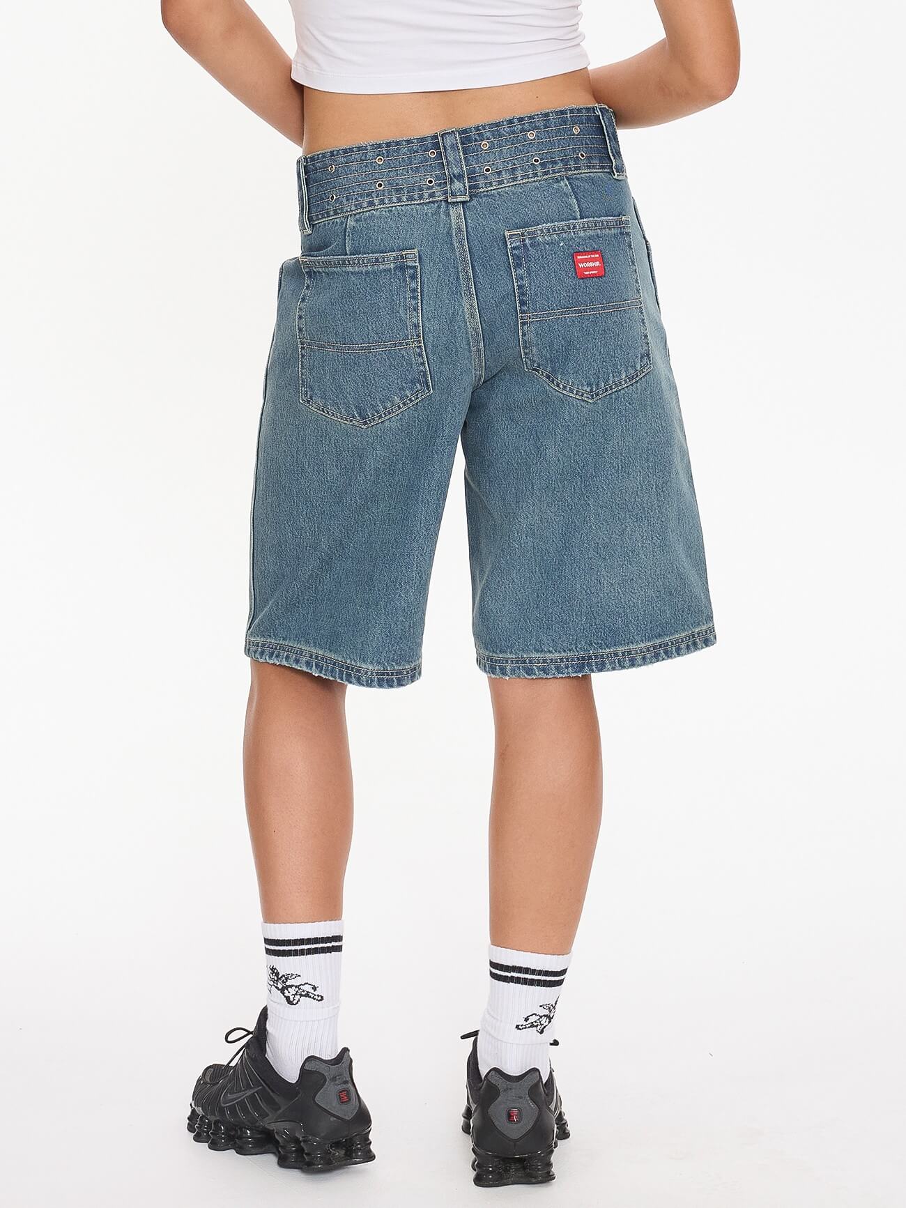 Naughtie Baggy Short - Rogue Blue 4