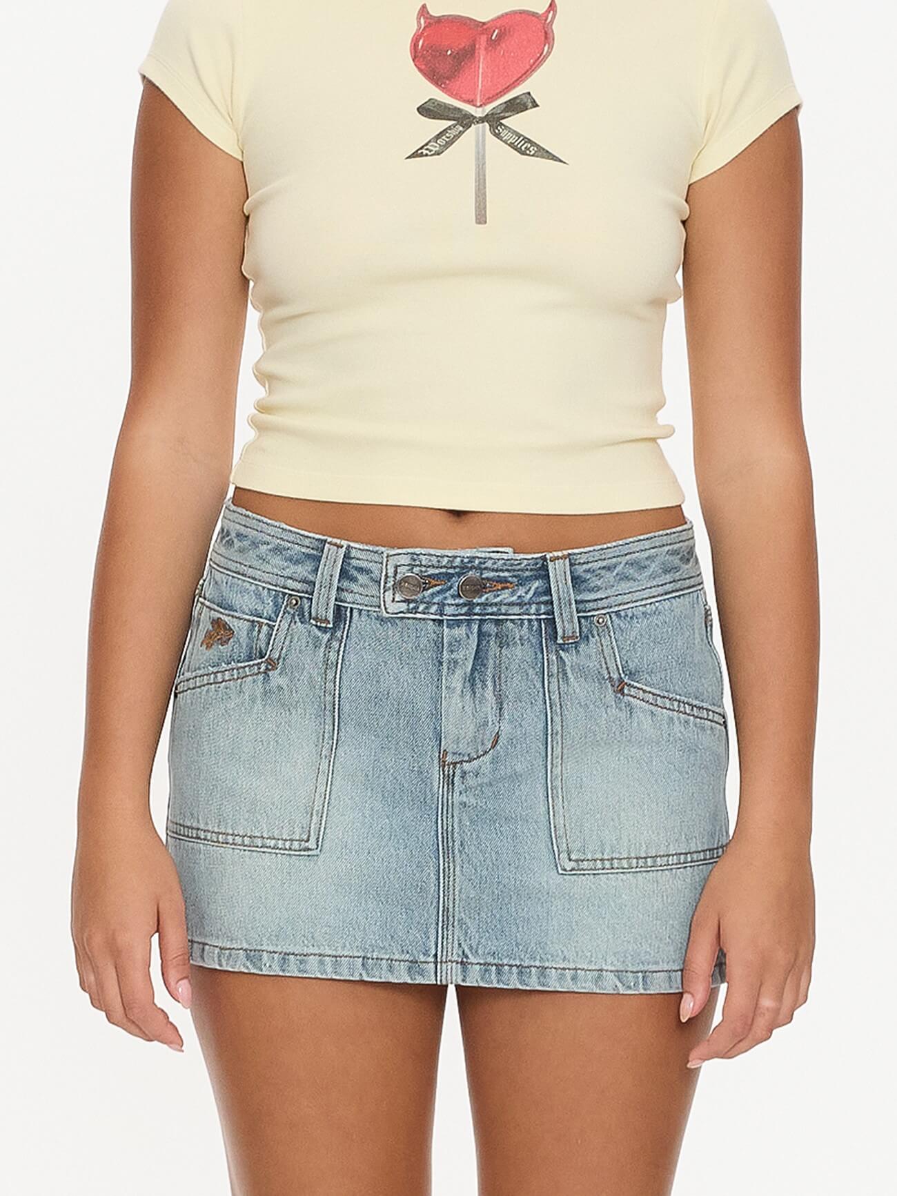 Jilted Micro Skirt - Light N Dirty 4