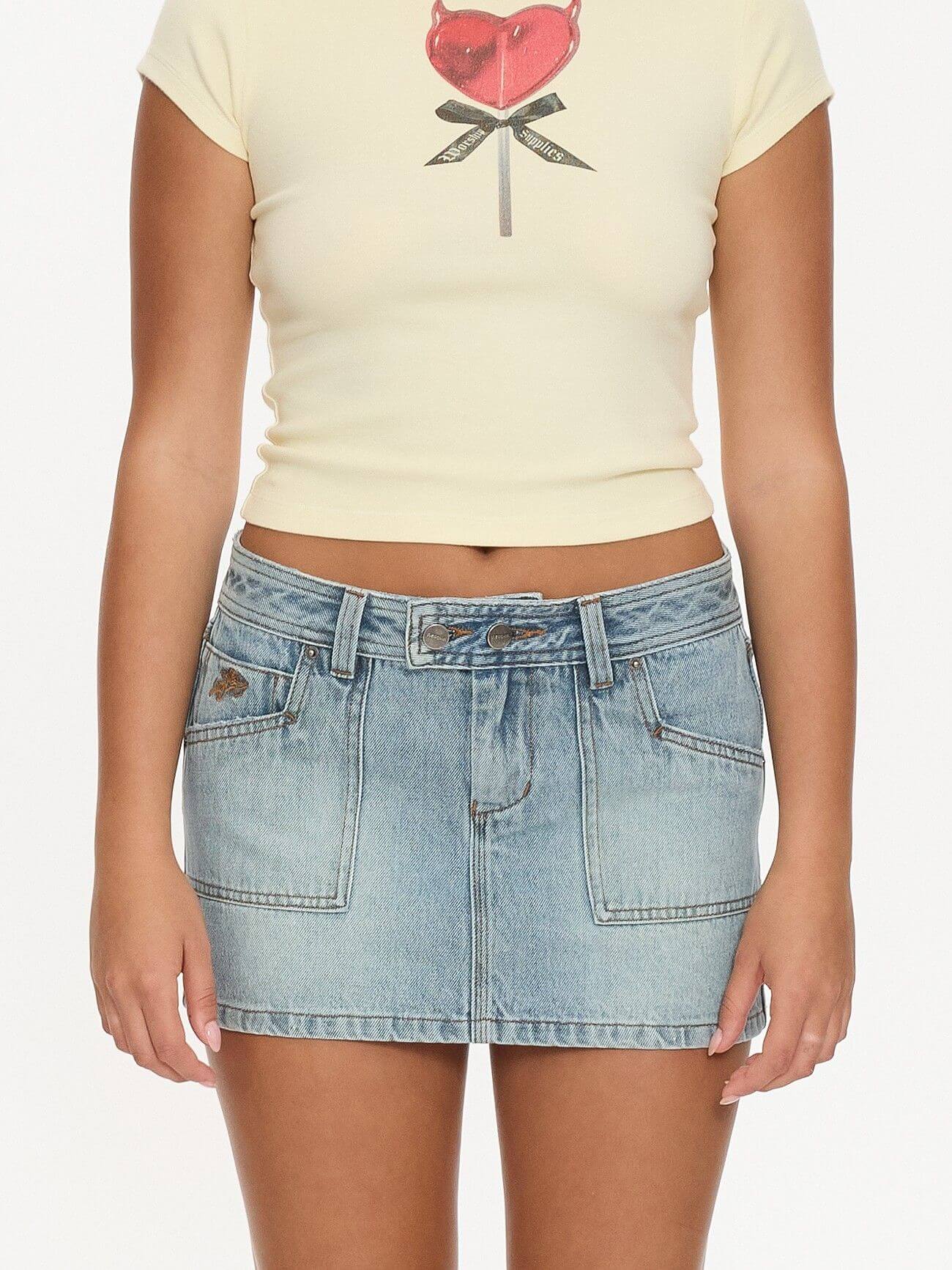 Jilted Micro Skirt - Light N Dirty 4