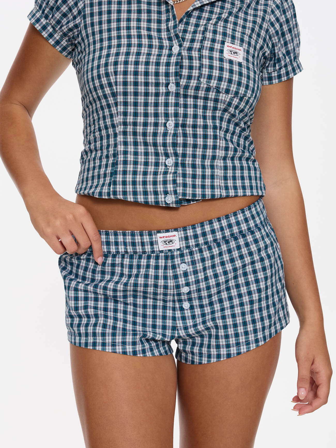 Checkmate Micro Boxer Shorts - Dark Blue 4