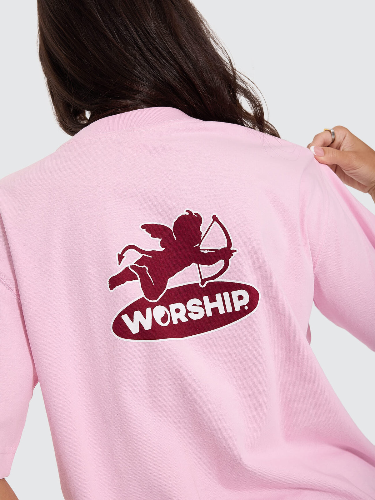 Shadow Cherub Regular Fit Tee - Pink 4