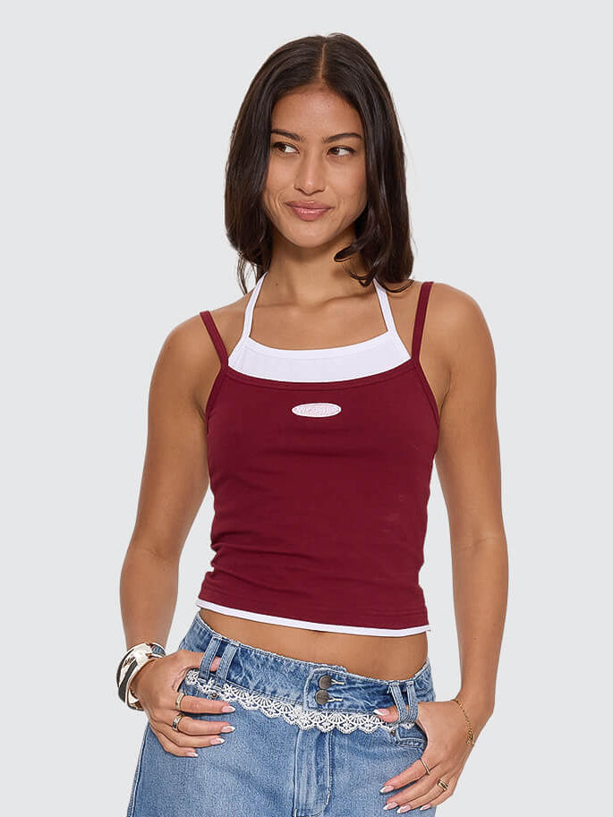 Shadow Cherub Layer Singlet - Deep Cherry 4