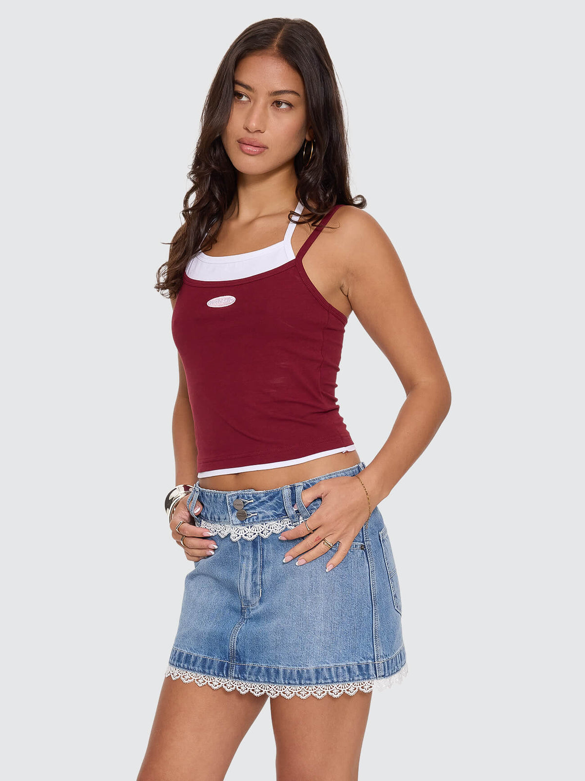 Shadow Cherub Layer Singlet - Deep Cherry 4