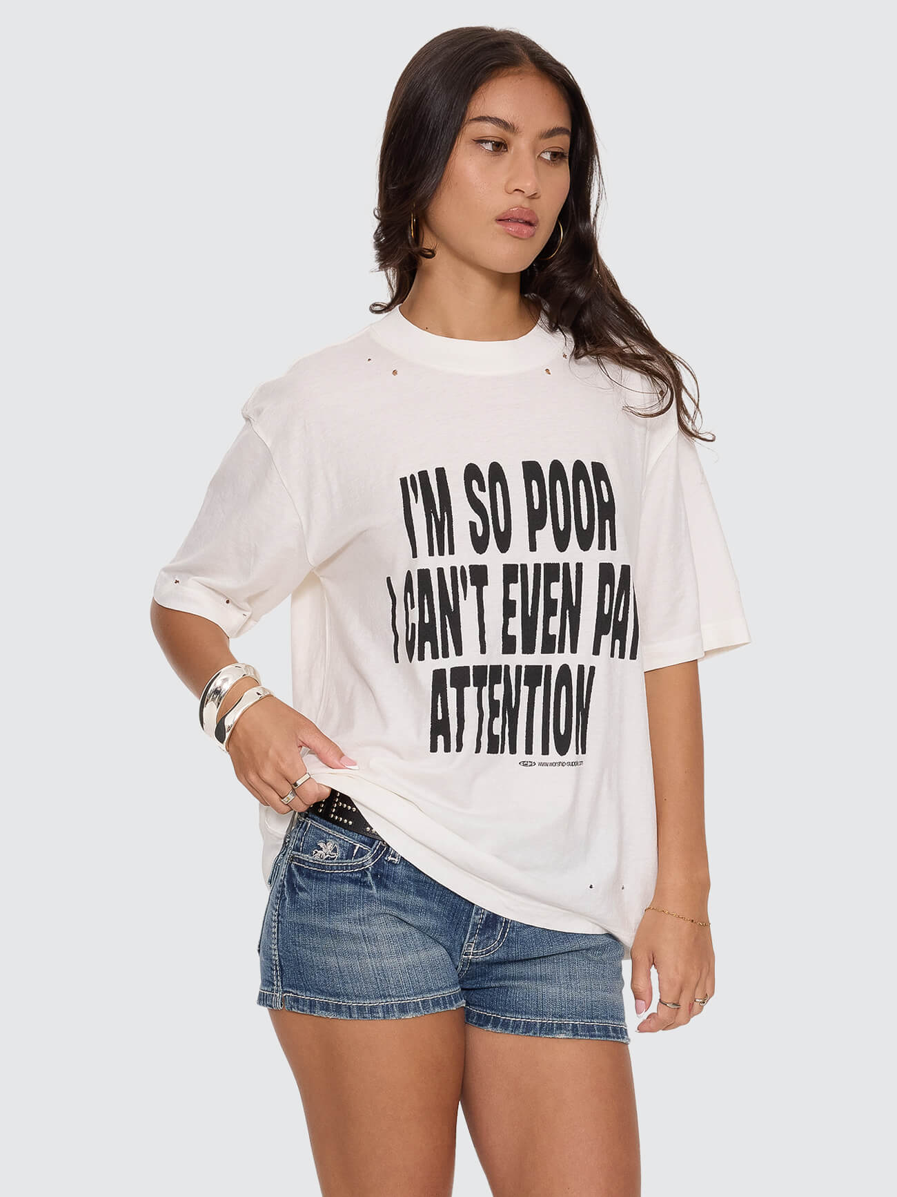 Pay Attention Regular Fit Tee - Coconut Milk 4