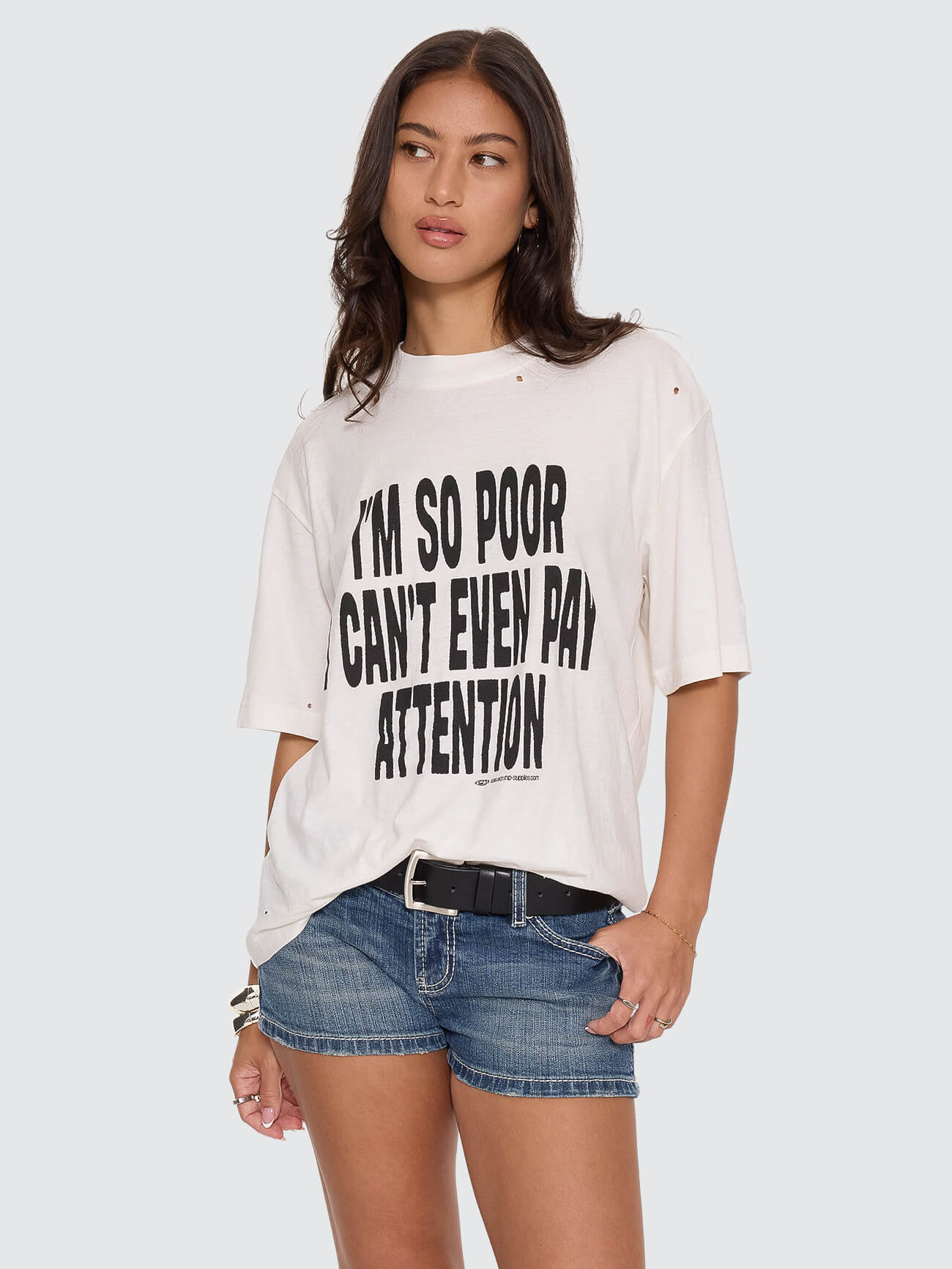 Pay Attention Regular Fit Tee - Coconut Milk 4