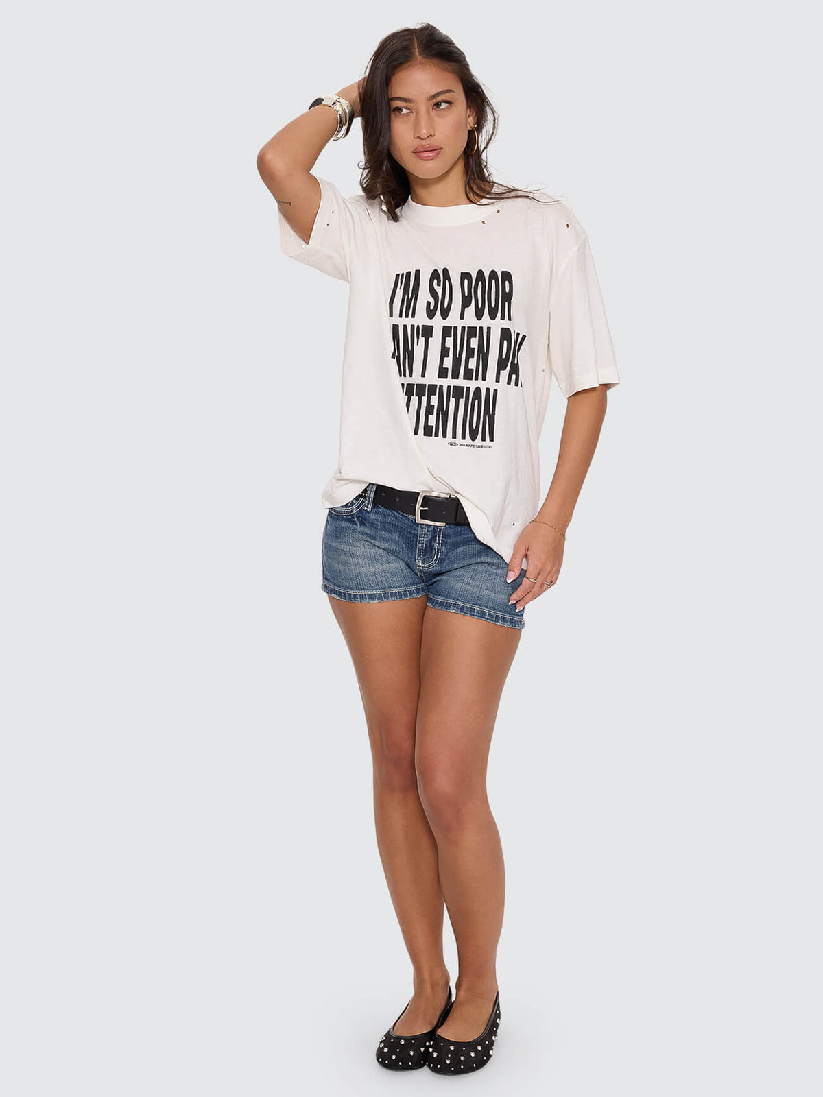 Pay Attention Regular Fit Tee - Coconut Milk 4