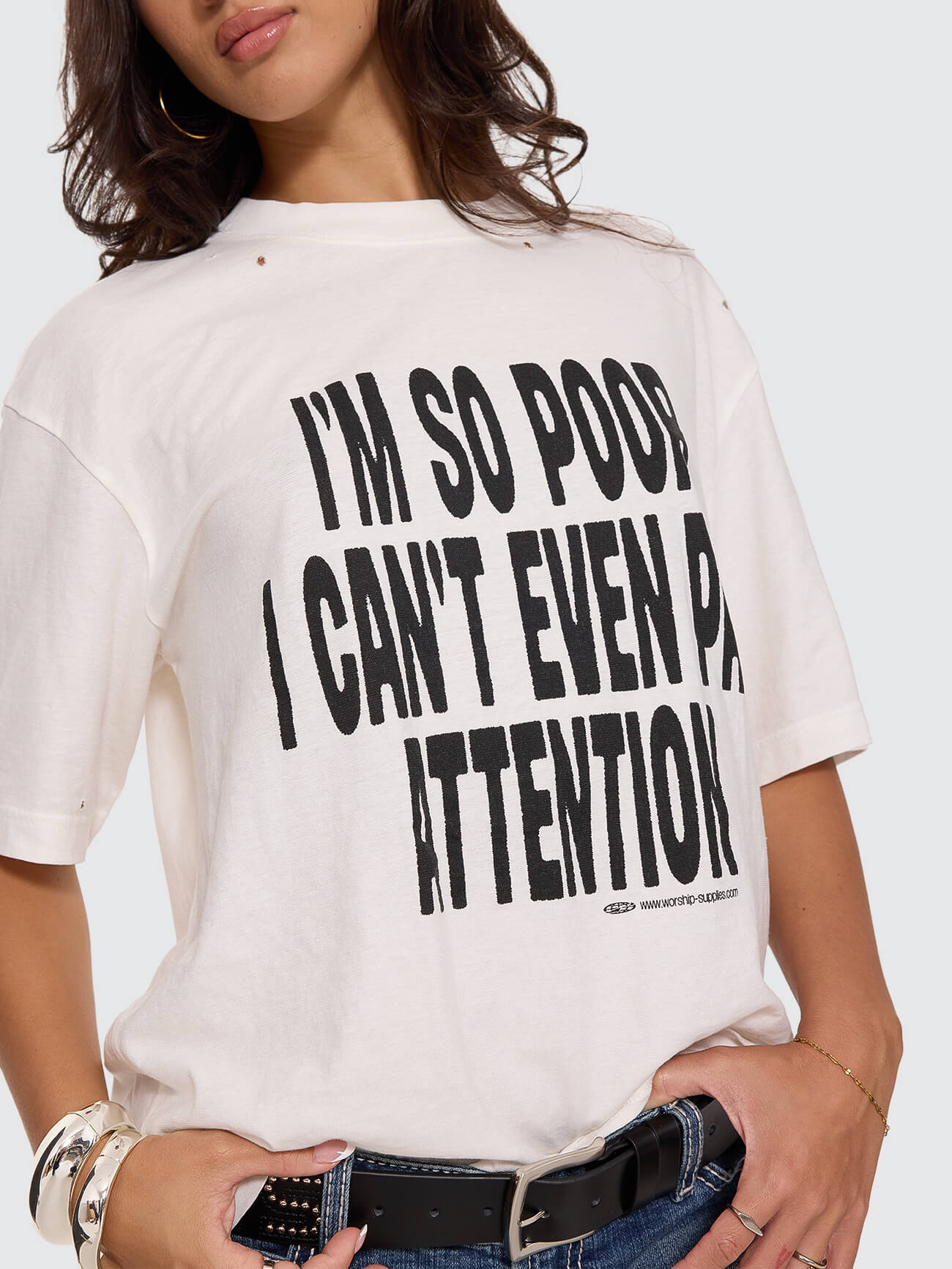 Pay Attention Regular Fit Tee - Coconut Milk 4