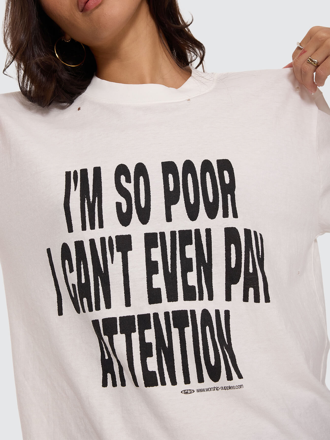 Pay Attention Regular Fit Tee - Coconut Milk 4