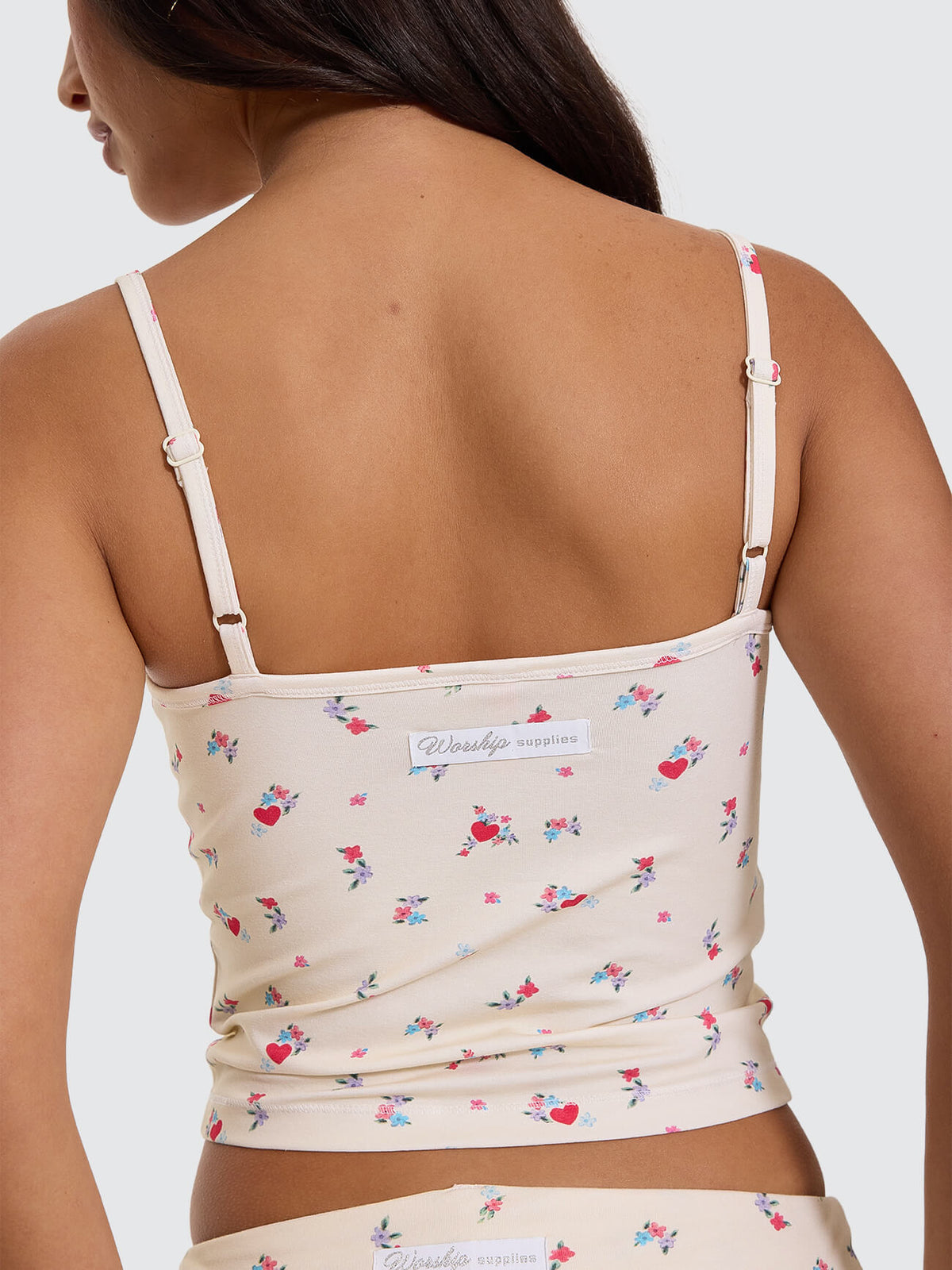 Odessa 00s Singlet - Lemon Icing Floral 4