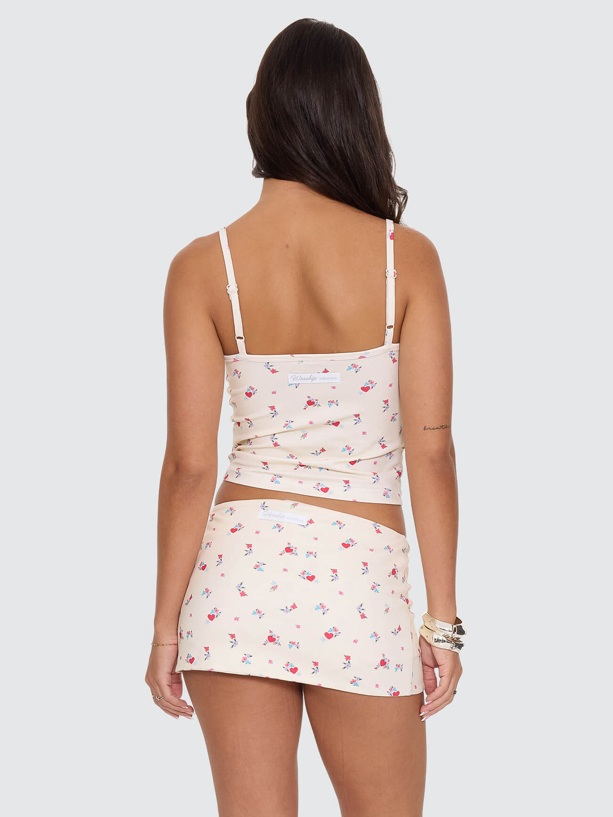 Odessa 00s Singlet - Lemon Icing Floral 4