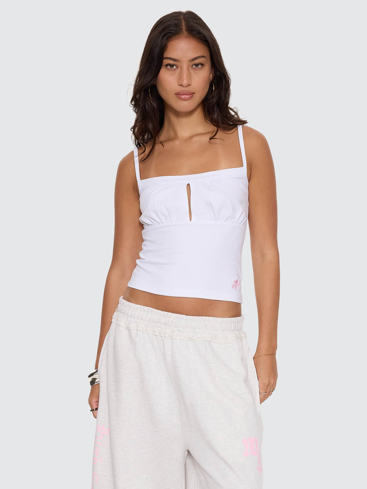 Cherub Milkmaid Singlet - White 4