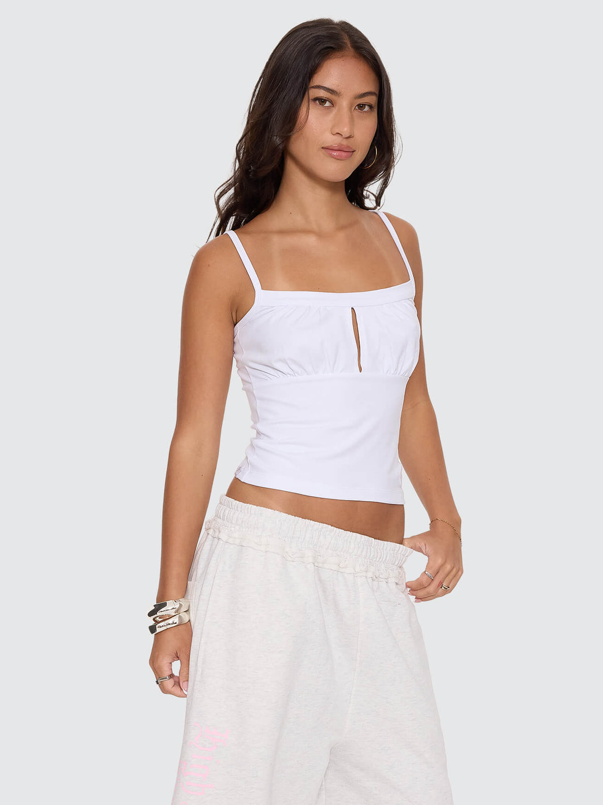 Cherub Milkmaid Singlet - White 4