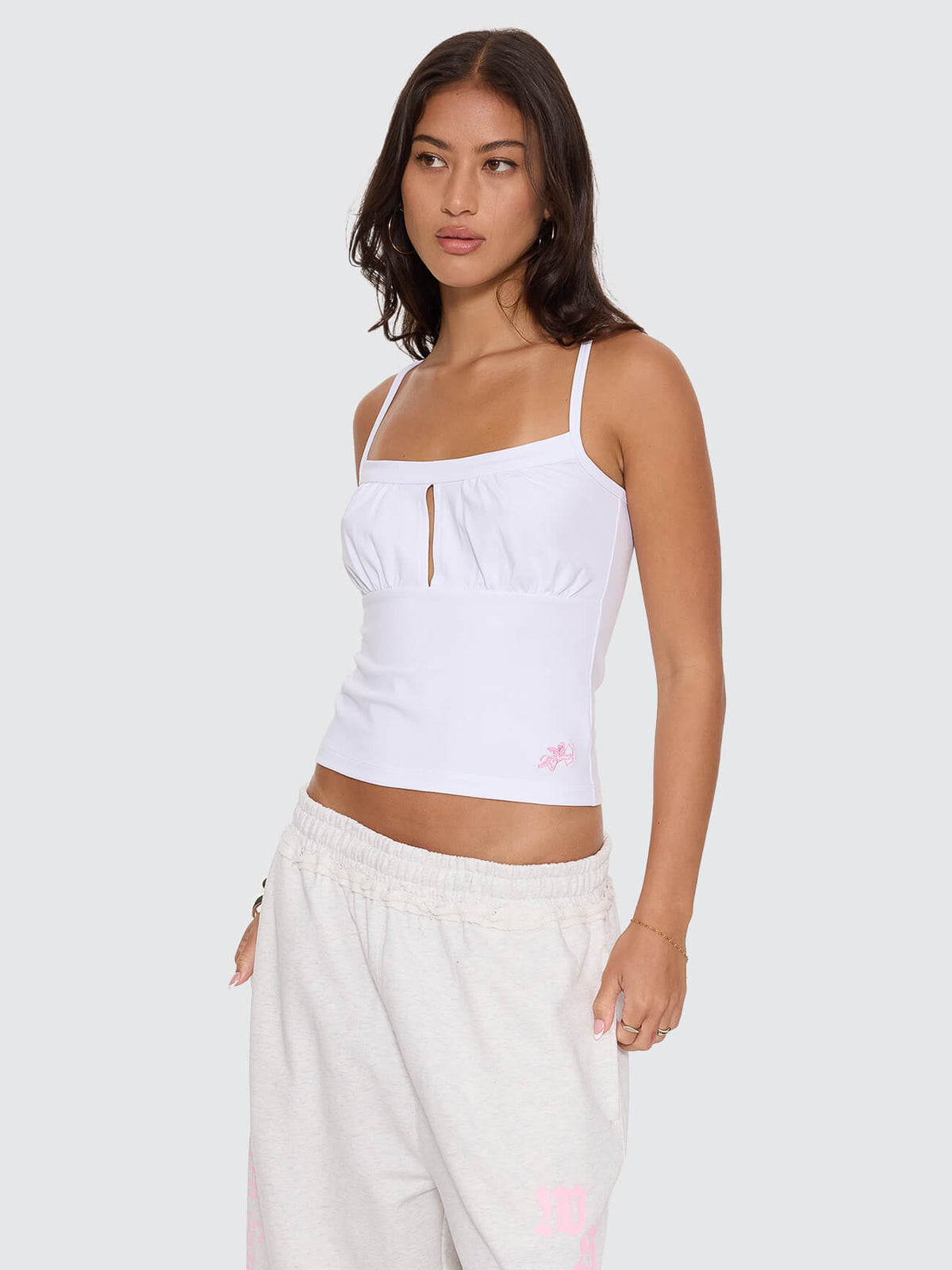 Cherub Milkmaid Singlet - White 4