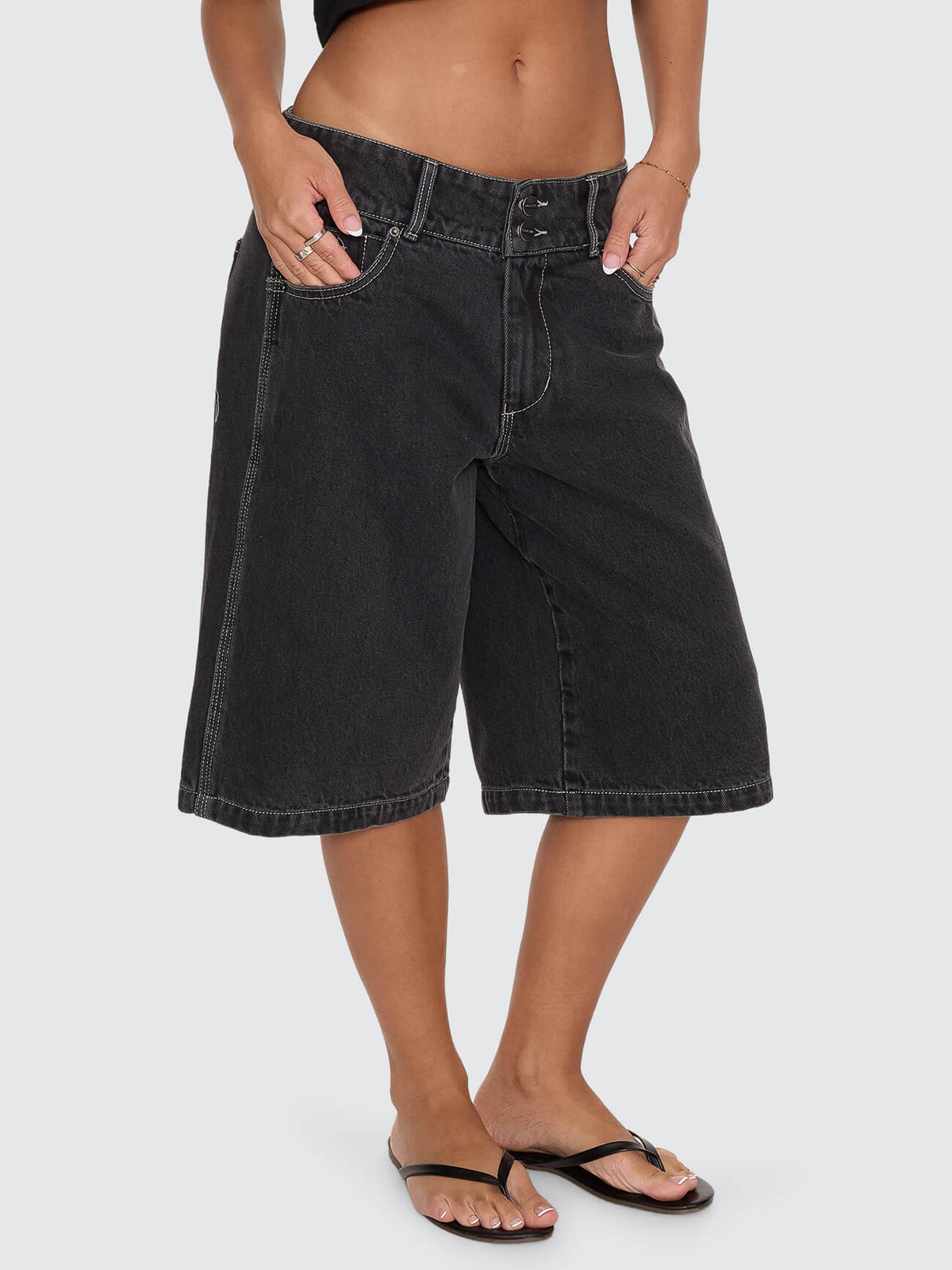 Spinal 00s Big Baggy Short - Used Black 4