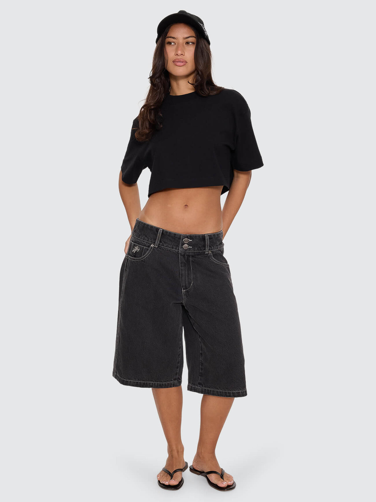 Spinal 00s Big Baggy Short - Used Black 4