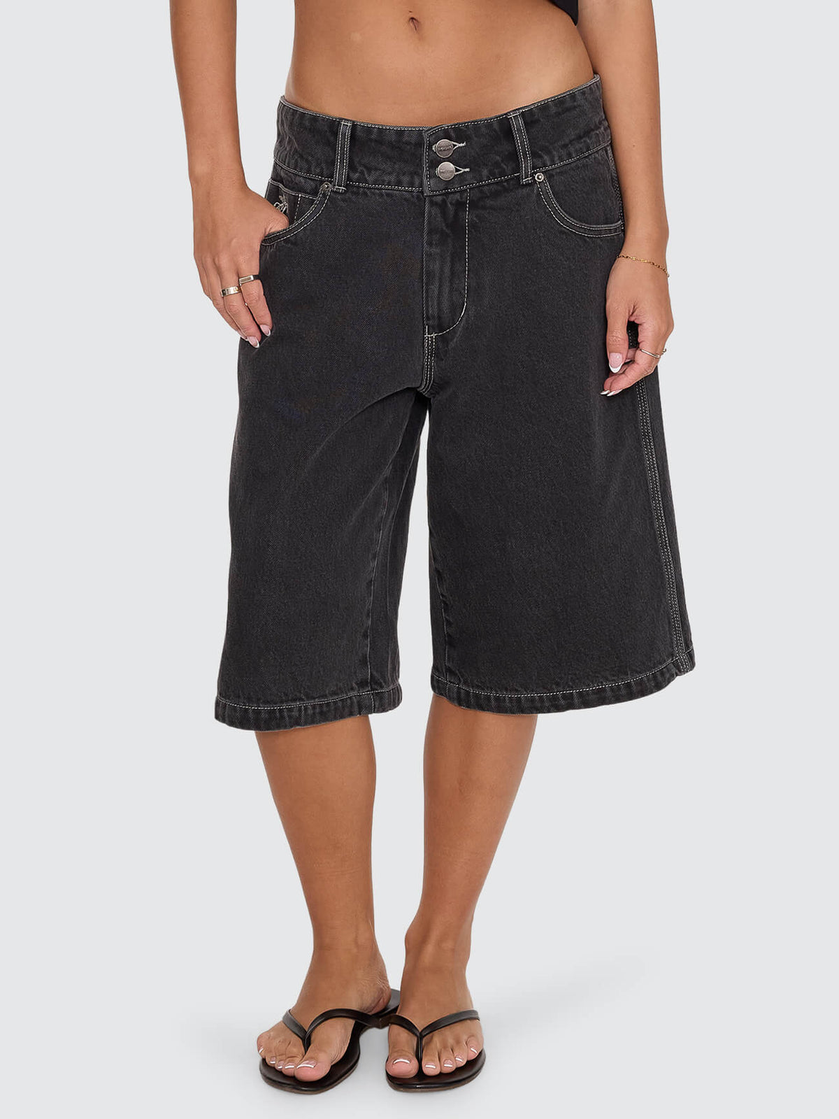 Spinal 00s Big Baggy Short - Used Black 4