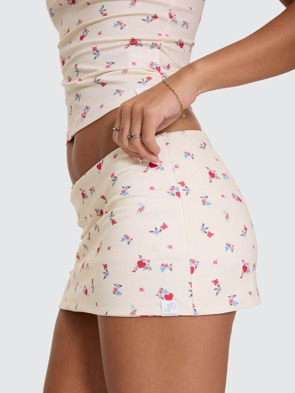 Odessa Micro Skort - Lemon Icing Floral 4