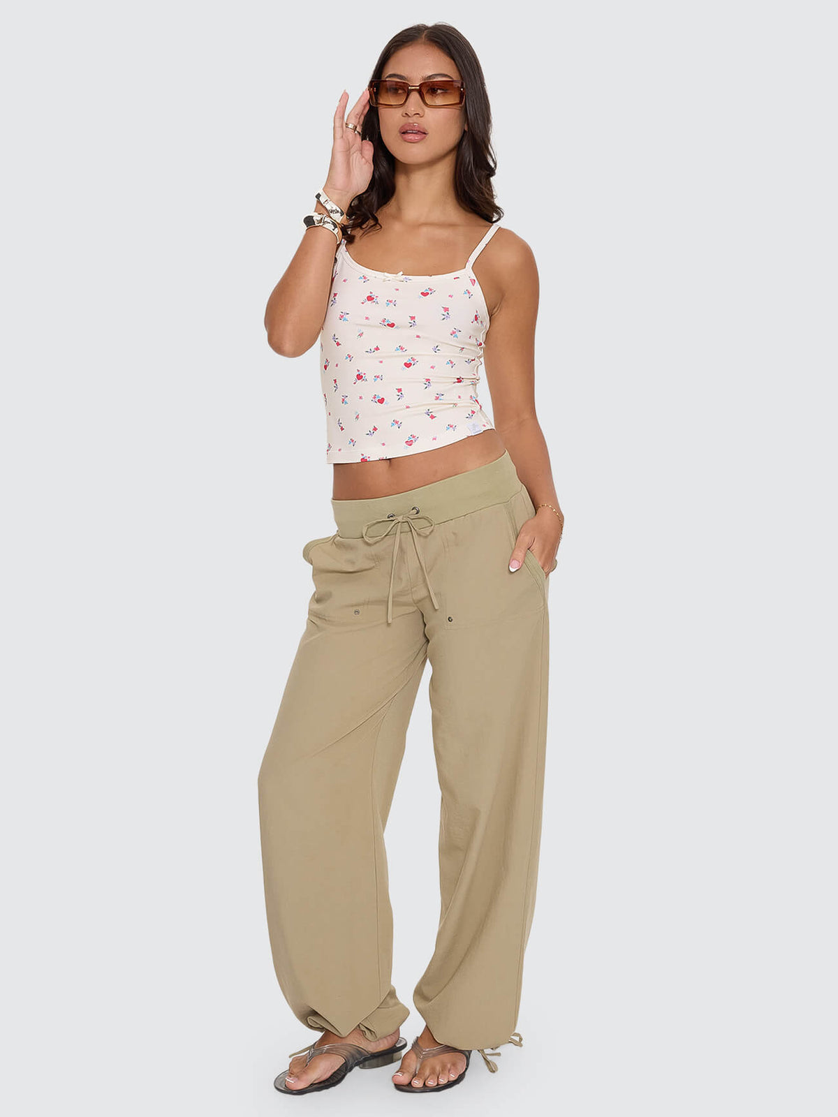 Army Brat Super Low Baggy Pant - Kelp Dust 4