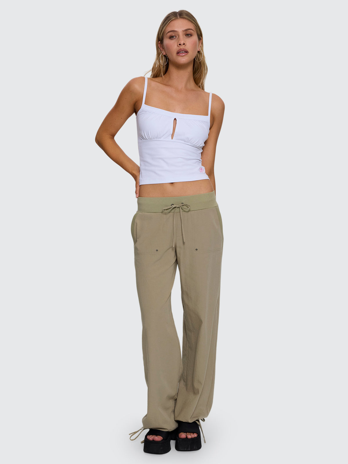 Army Brat Super Low Baggy Pant - Kelp Dust