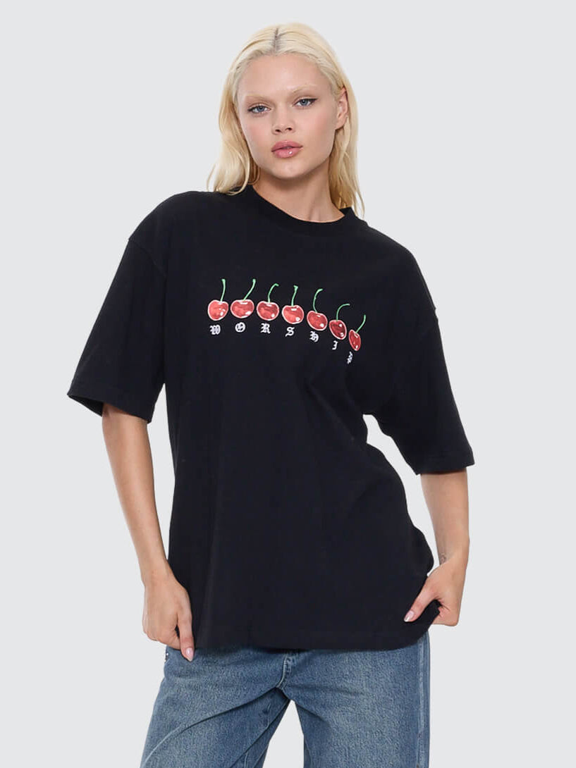 Cherio Oversized Tee - Black