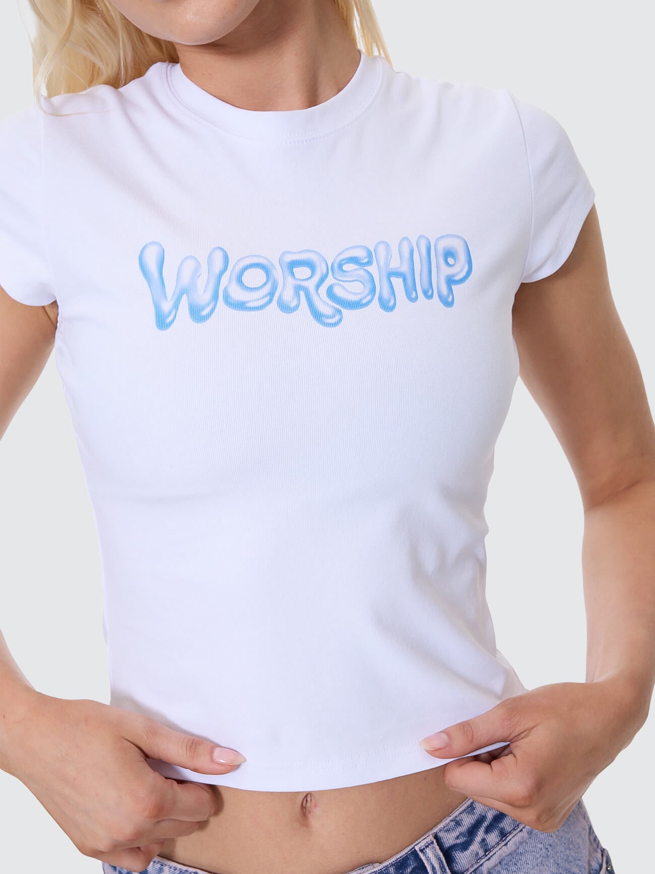 Flubba Cap Sleeve Tee - White