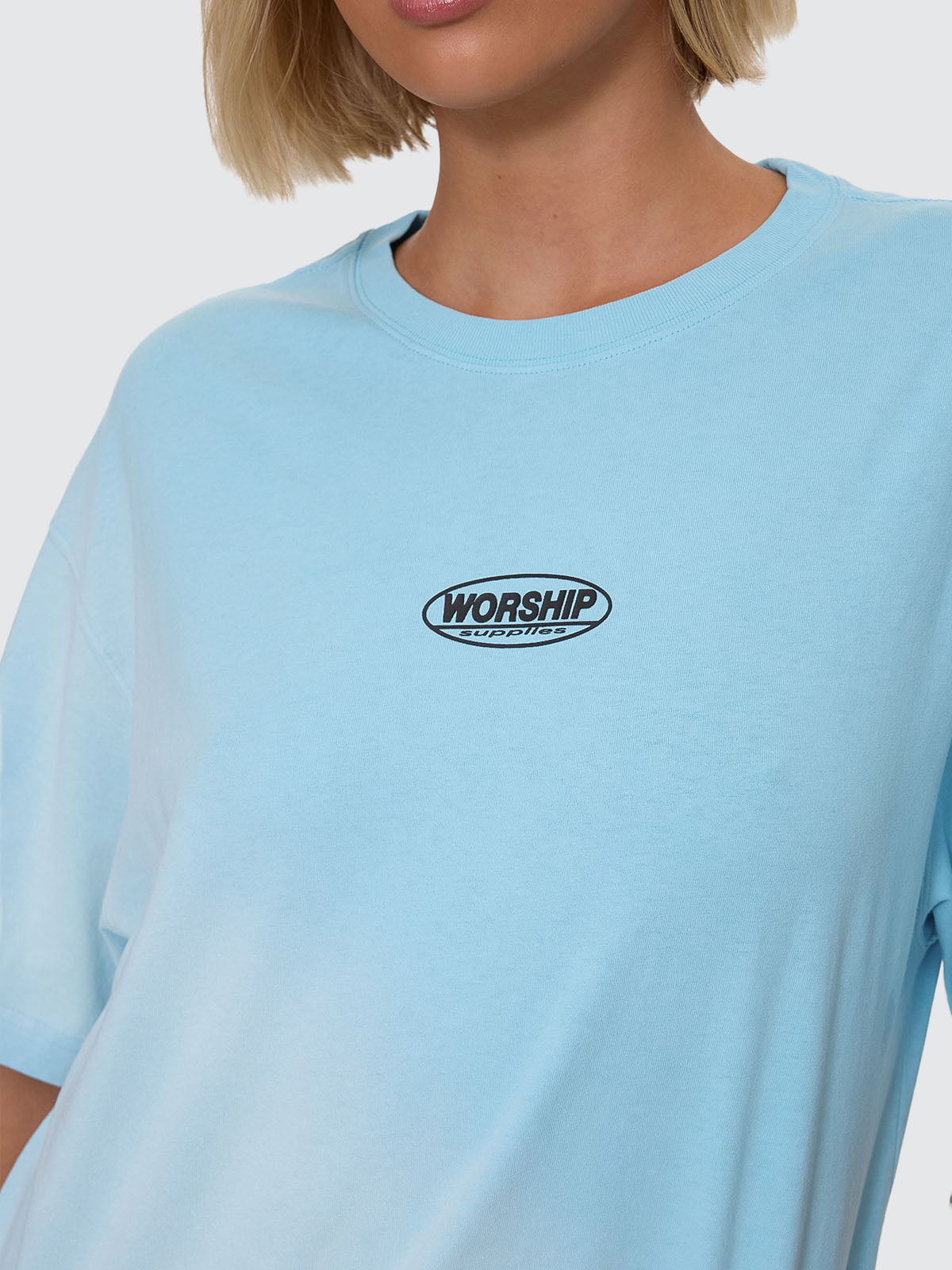 Fresh Air Relaxed Fit Tee - Blue Mint Fade