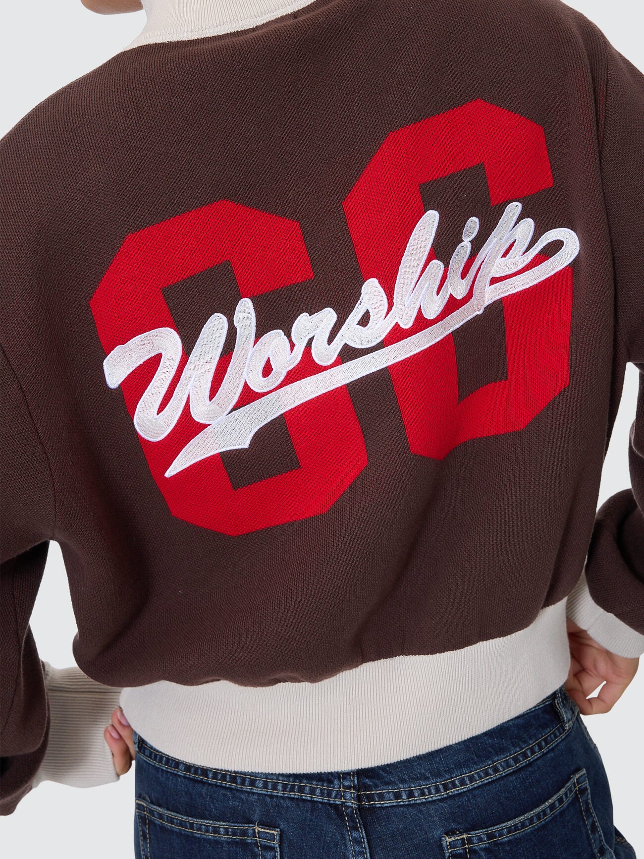 Major League Quarter Zip Knit - Chocolate