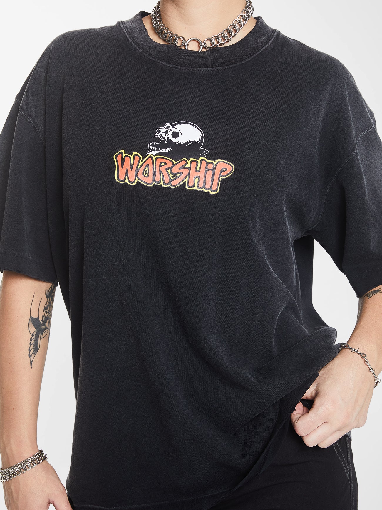 Gobbler Oversized Tee - Vintage Black 4