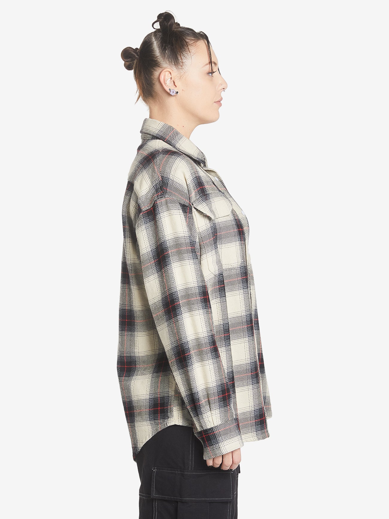 Gobbler Long Sleeve Flannel Shirt - Black 4