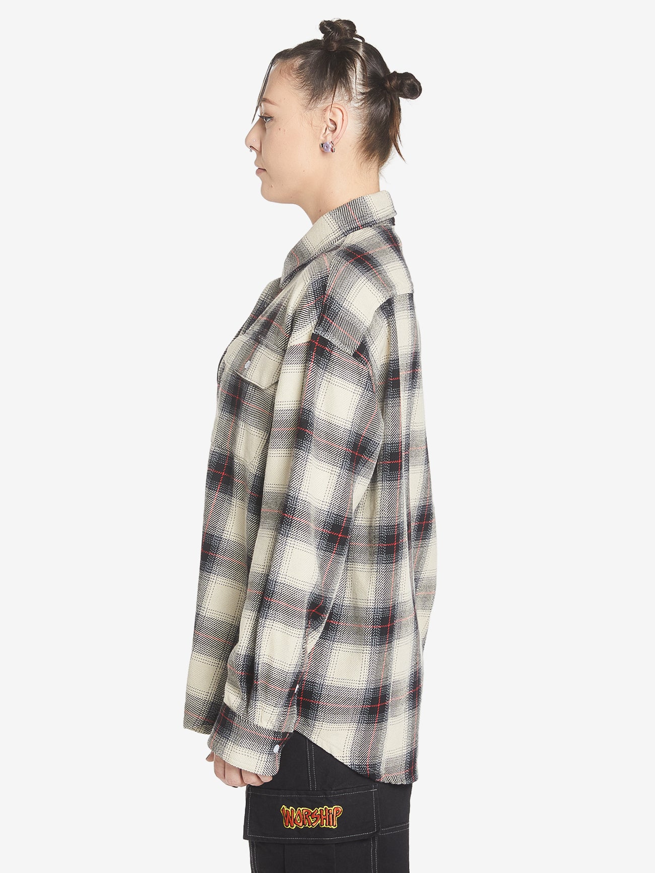 Gobbler Long Sleeve Flannel Shirt - Black 4