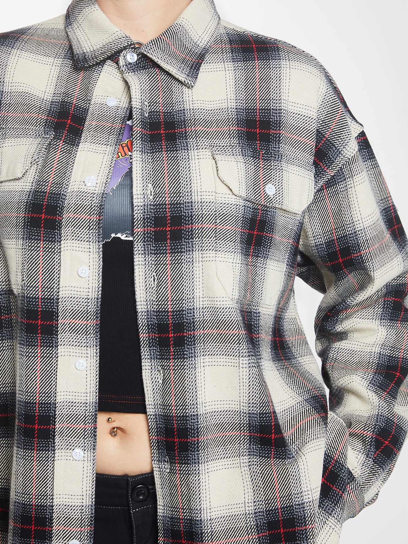 Gobbler Long Sleeve Flannel Shirt - Black 4