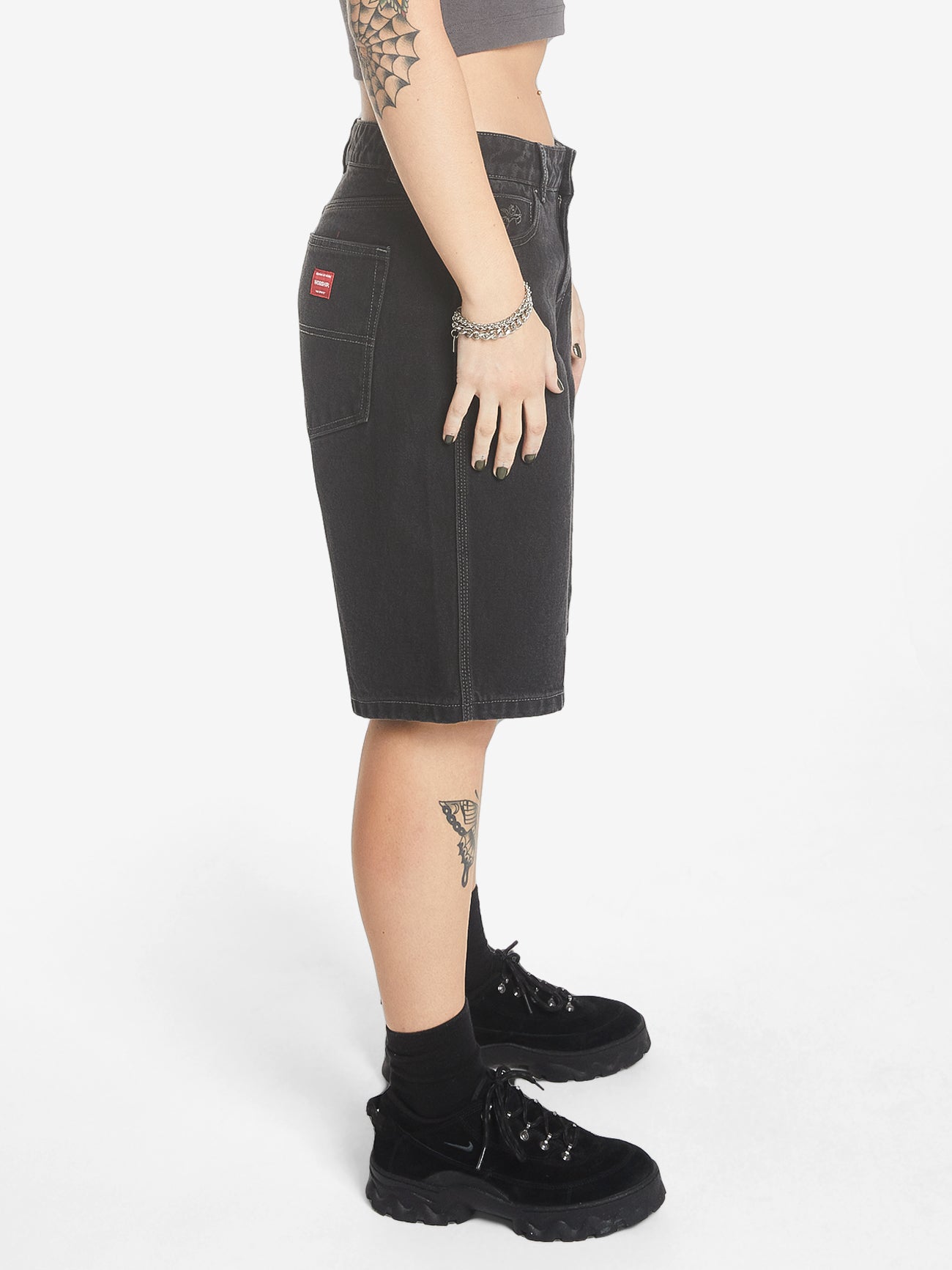 Worship Big Baggy Short - Broken Black 4