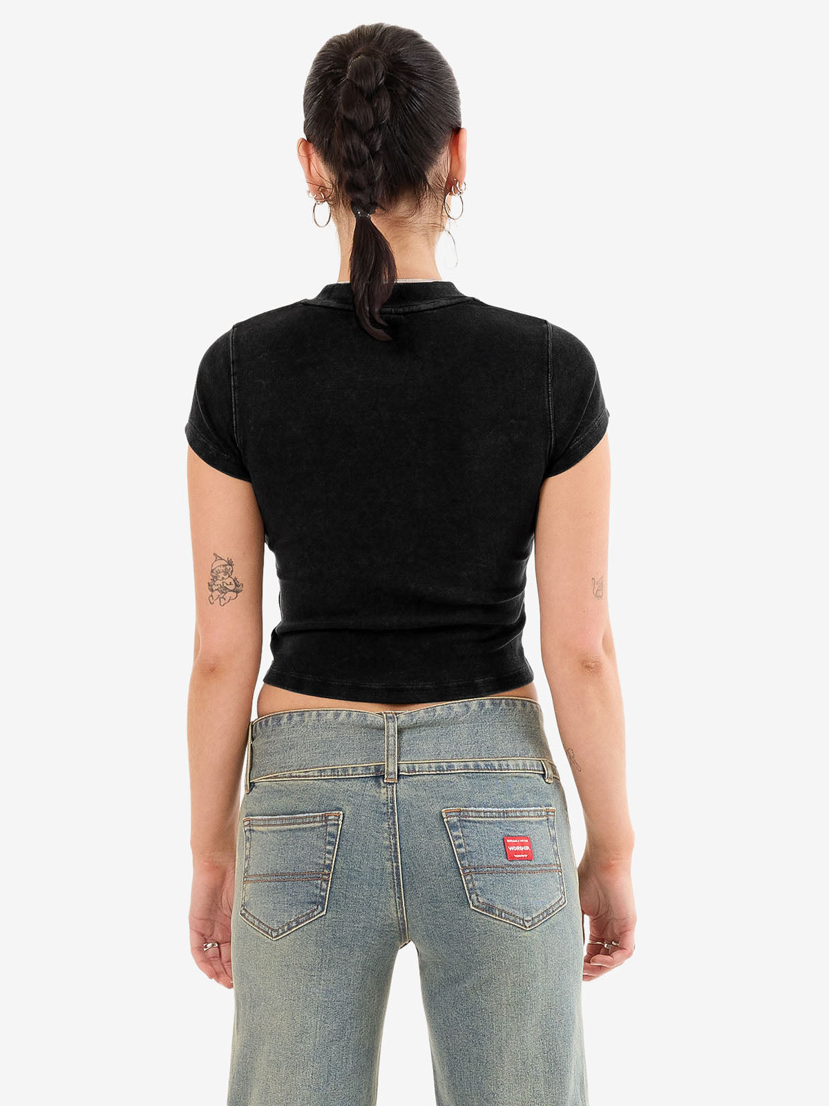 Kiss Me Teeny Tee - Black