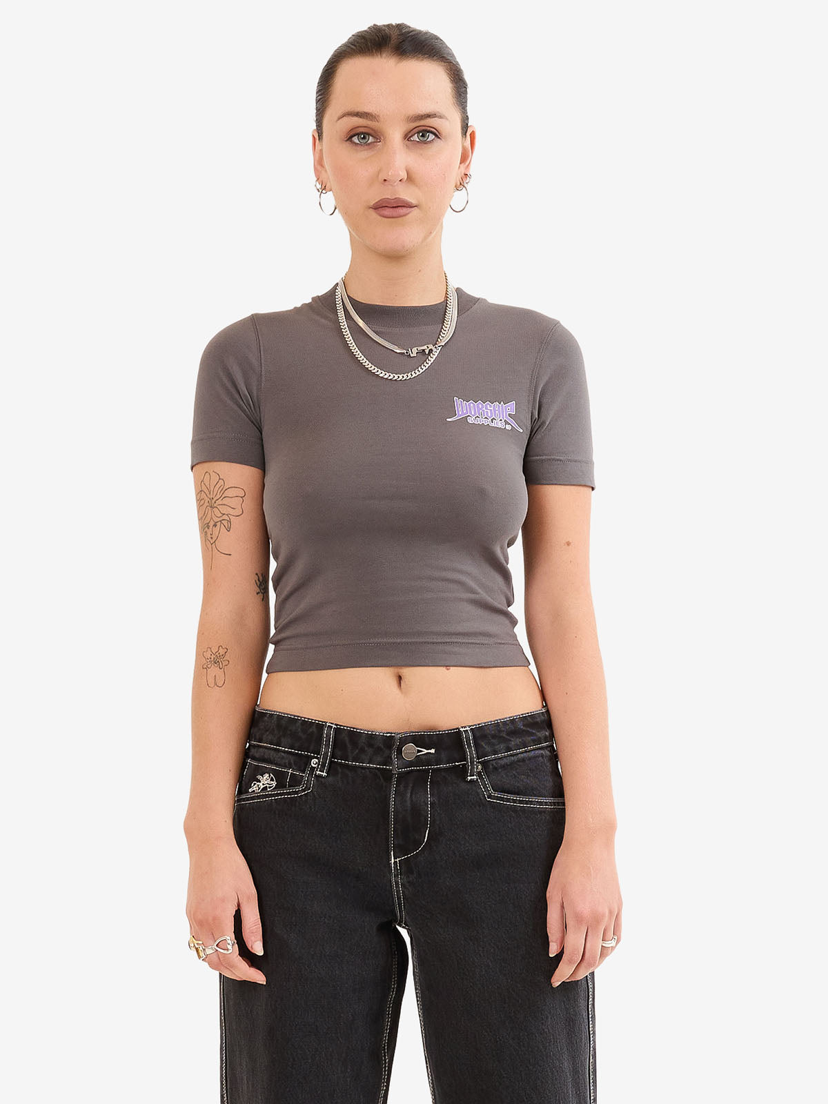Echo Slim Fit Tee - Worn Black