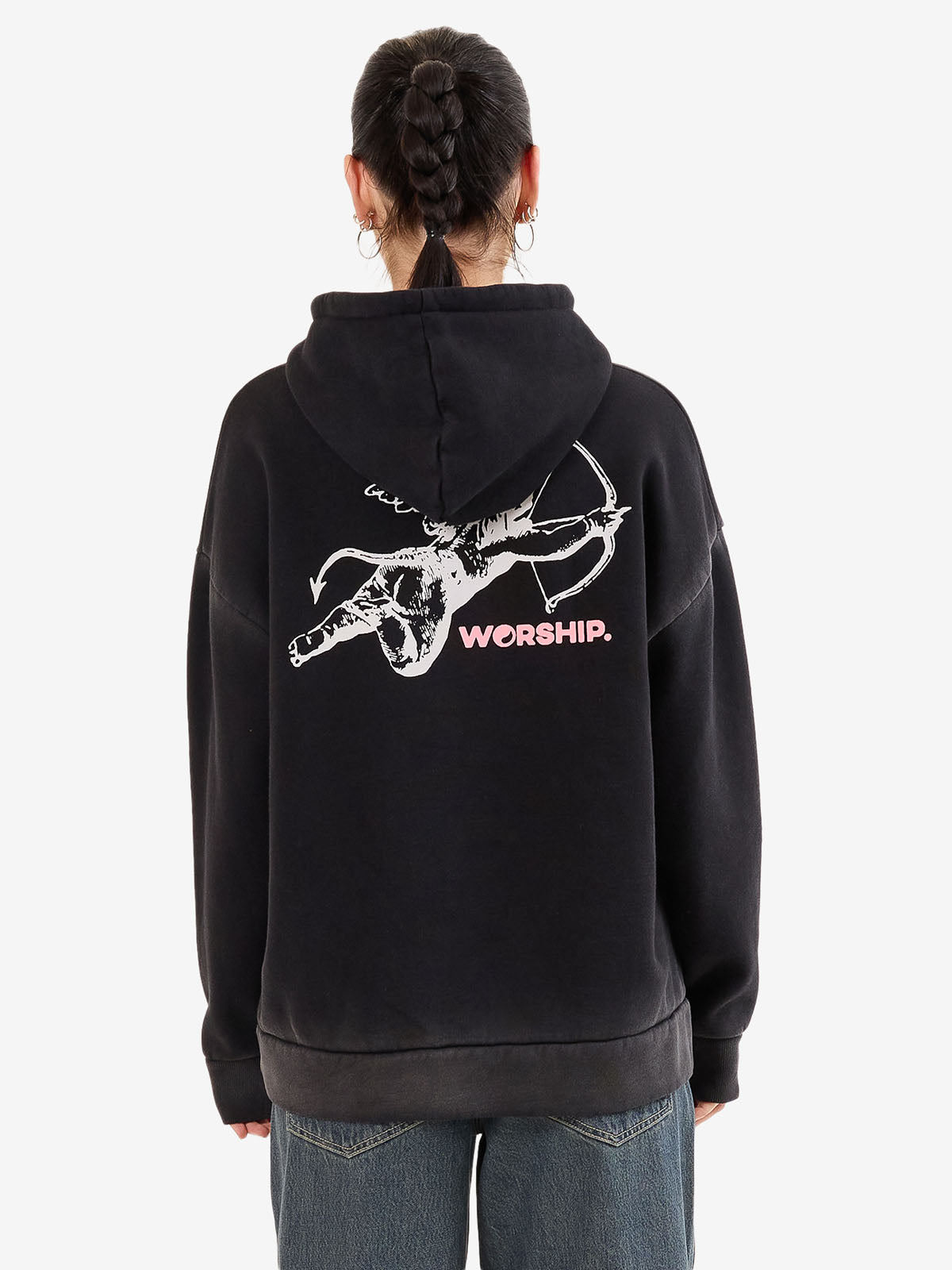 Cherub Box Fit Hood - Black Vintage Fade