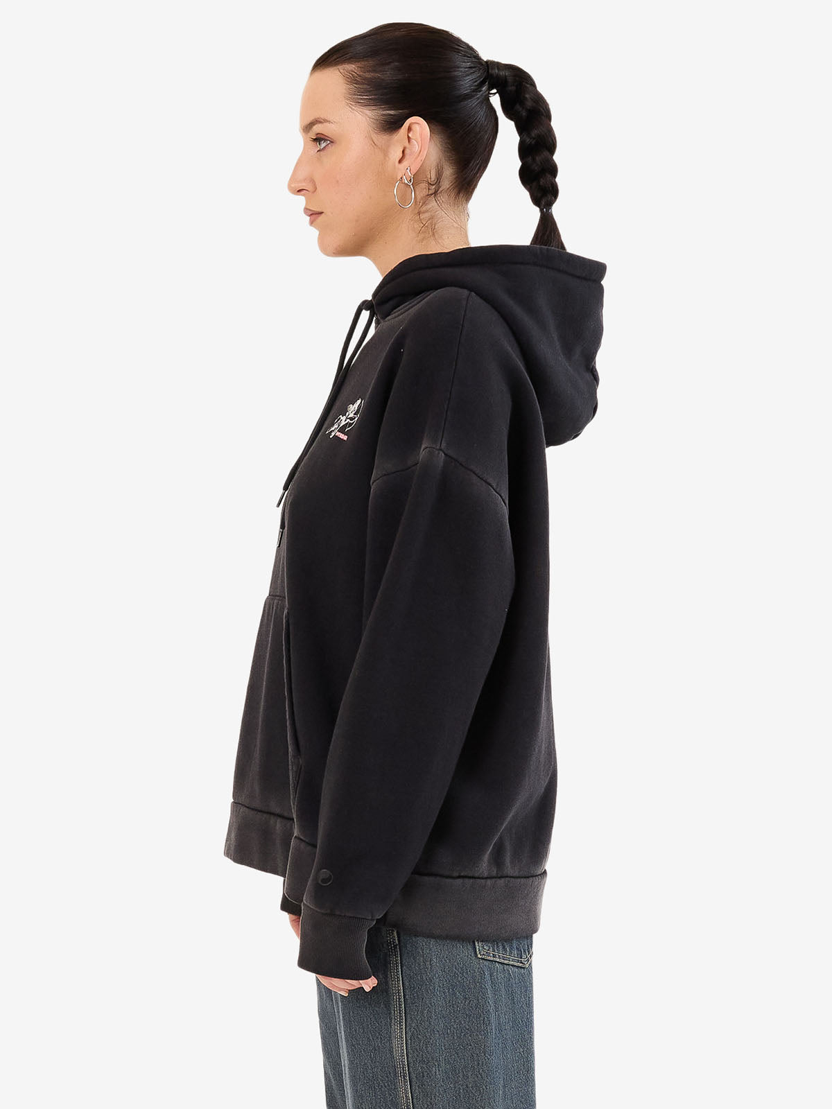 Cherub Box Fit Hood - Black Vintage Fade
