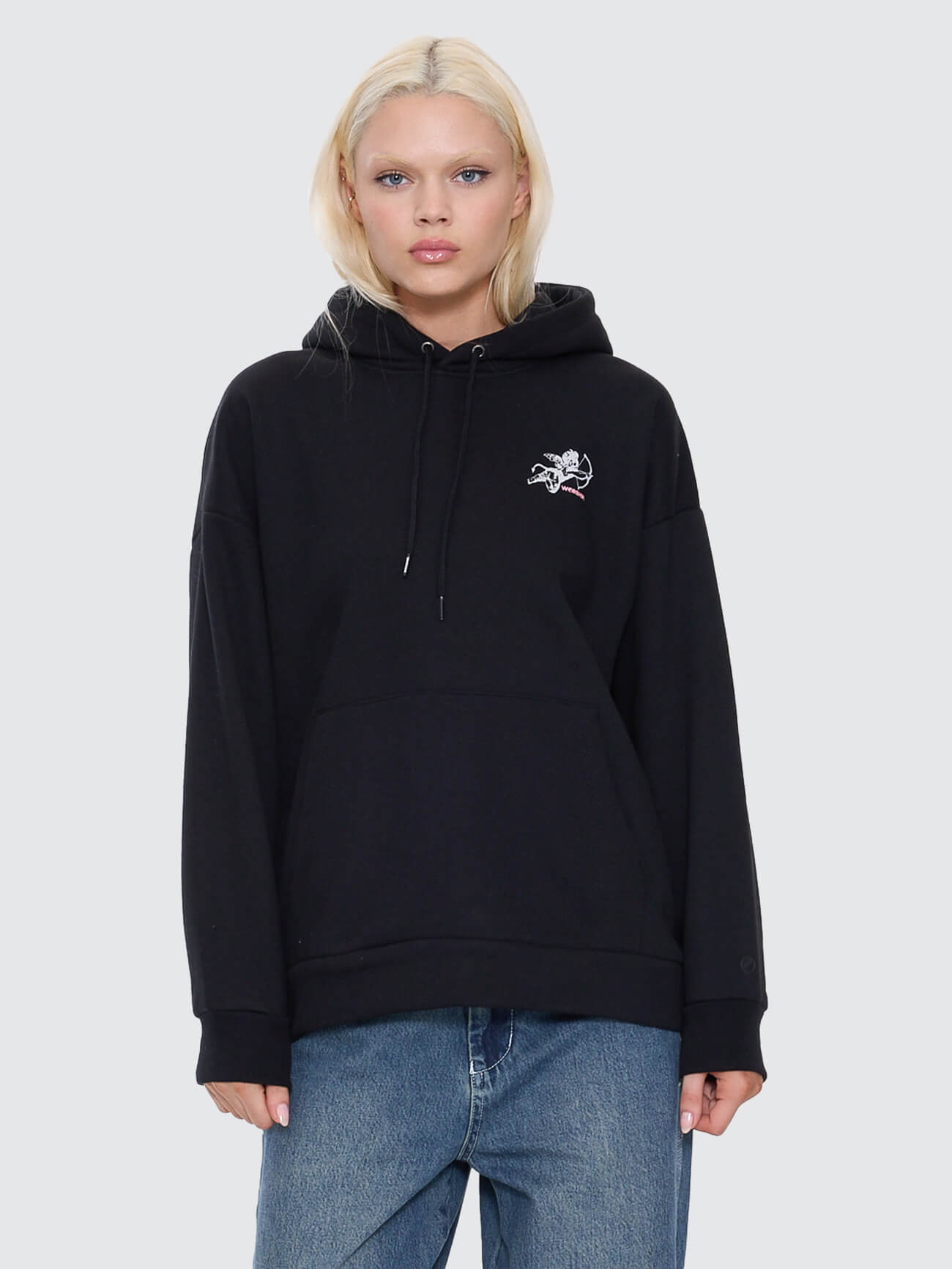 Cherub Box Fit Hood - Black Vintage Fade