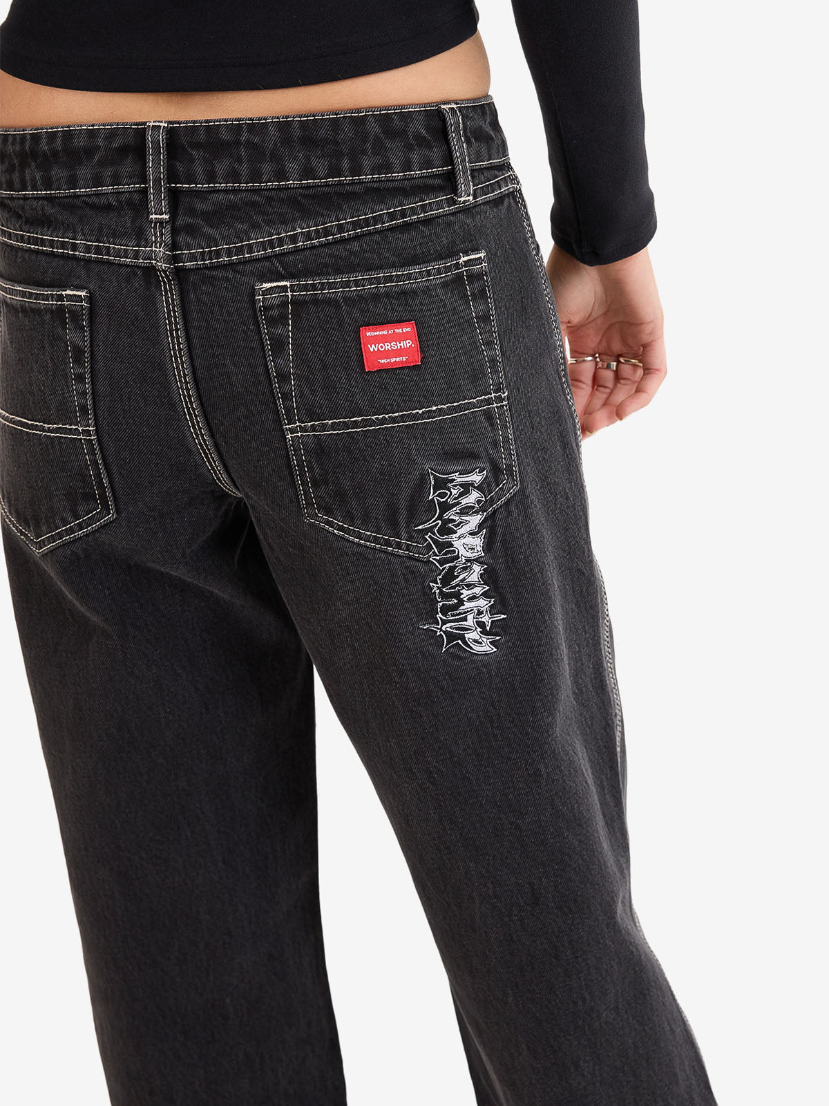 Gnasher Baggy Low Rider Jean - Phantom