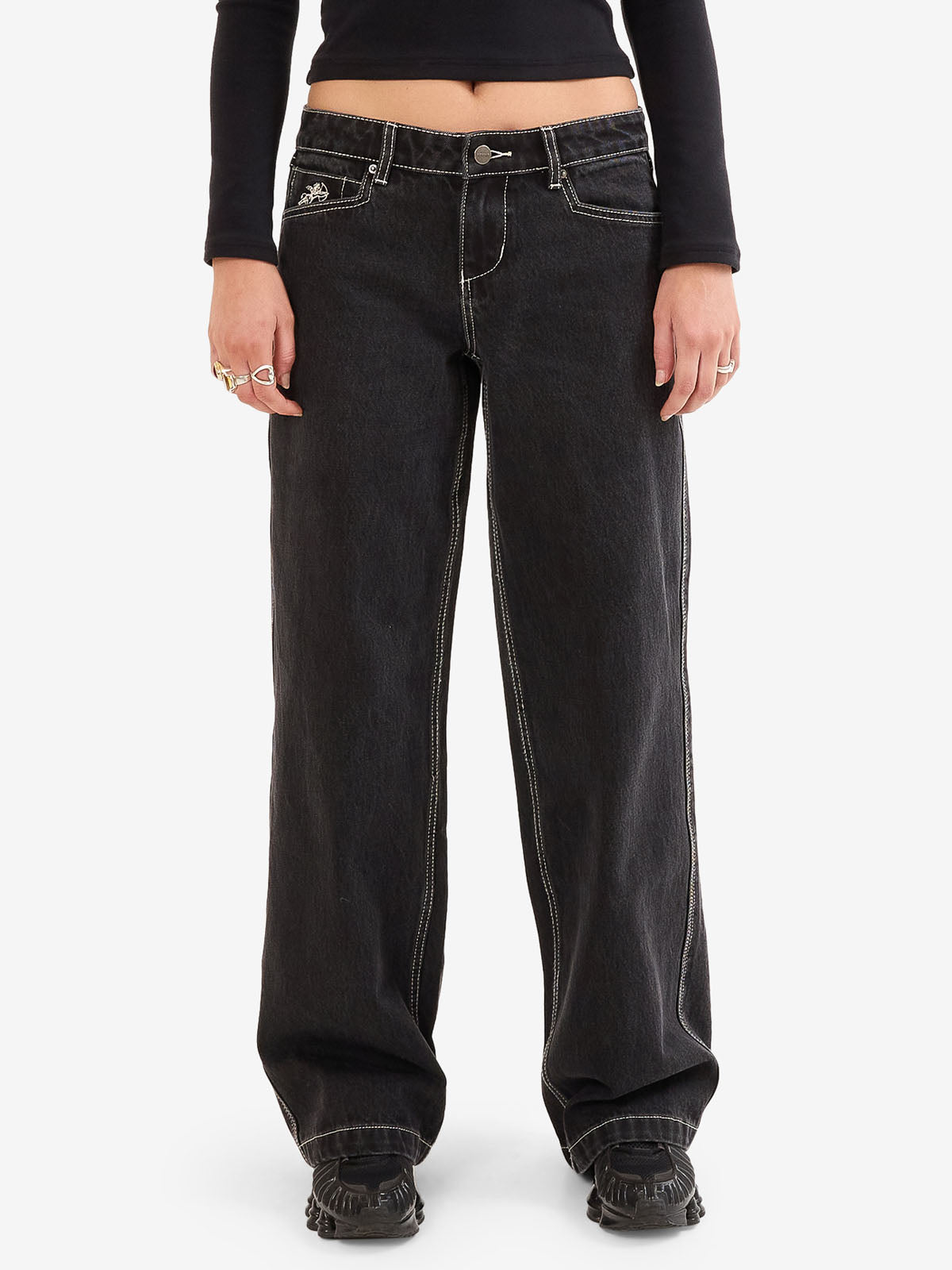 Gnasher Baggy Low Rider Jean - Phantom