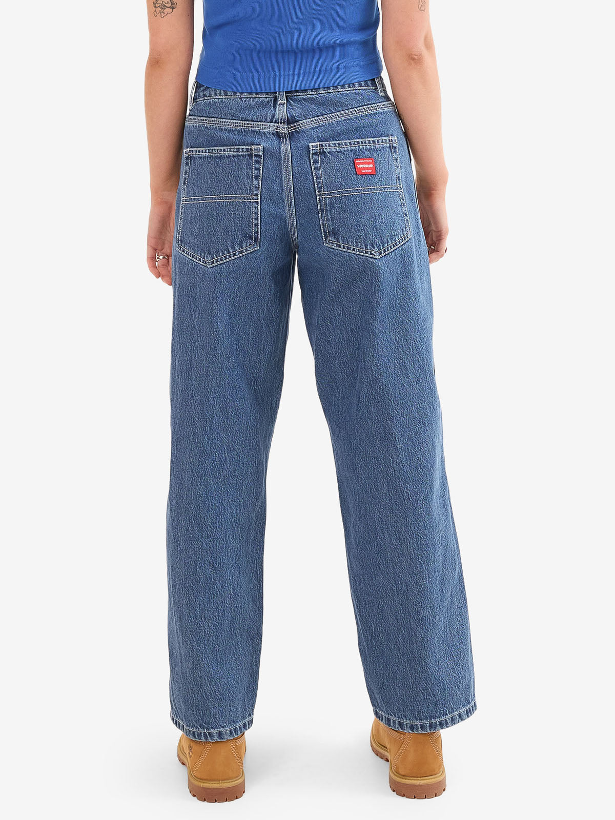 Worship Sloucher Jean - Steady Mid Blue