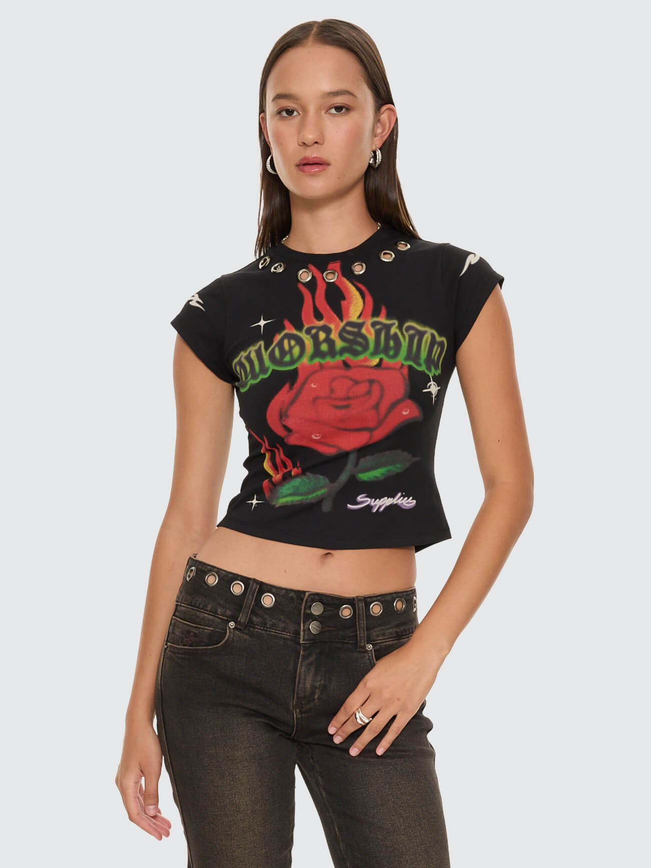 Anderson Cap Sleeve Tee - Black 4