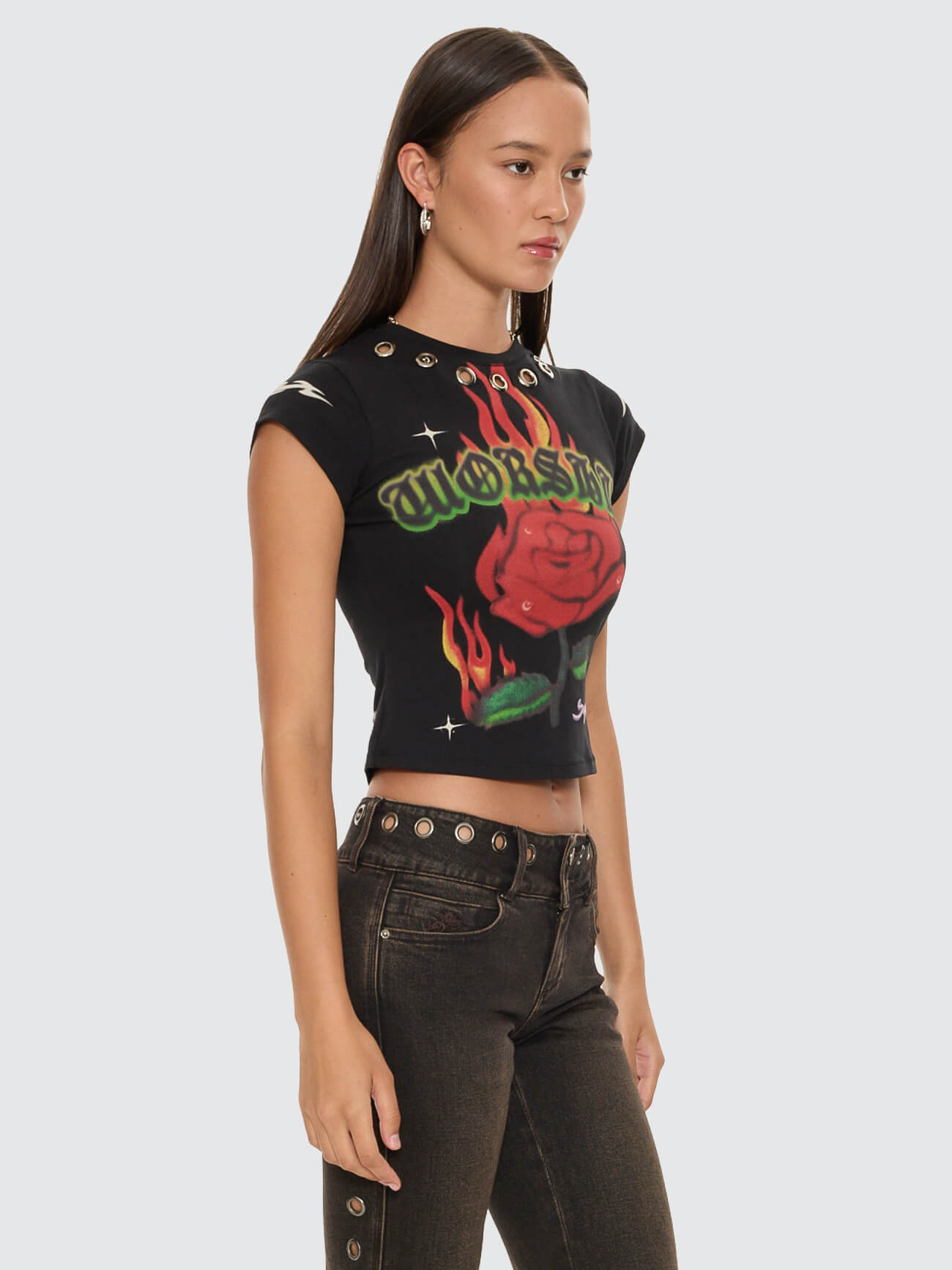 Anderson Cap Sleeve Tee - Black 4