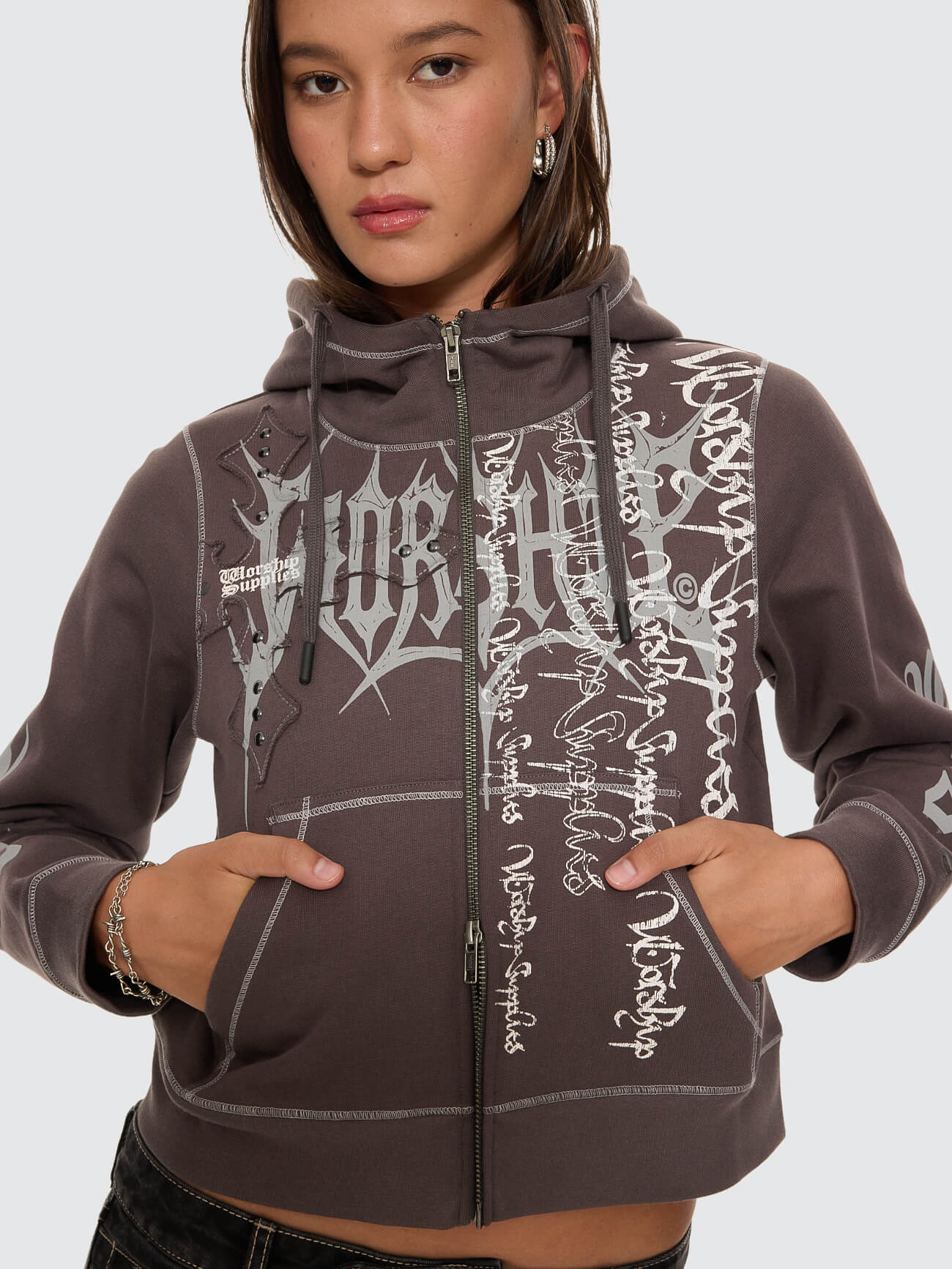 Manic Zip Fleece Jacket - Ember Black 4