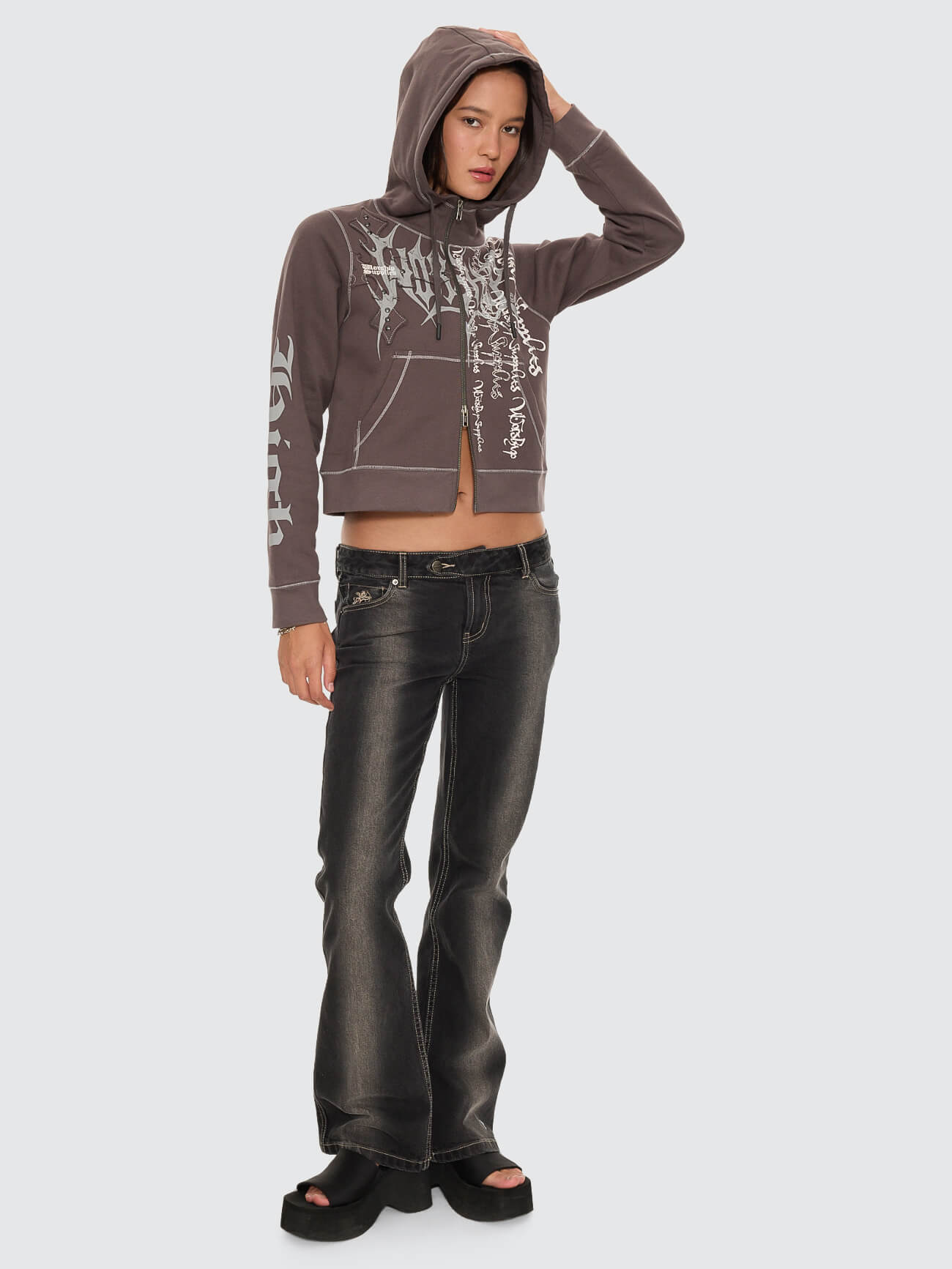 Manic Zip Fleece Jacket - Ember Black 4