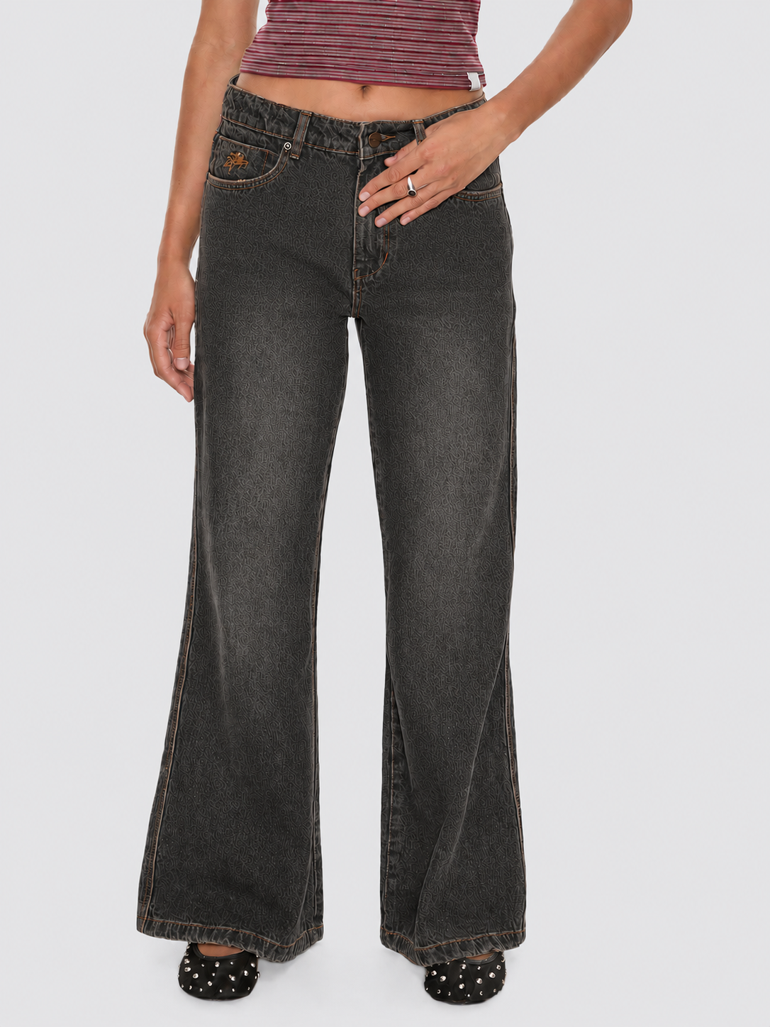 Dropkick Flare Jean - Black Rinse
